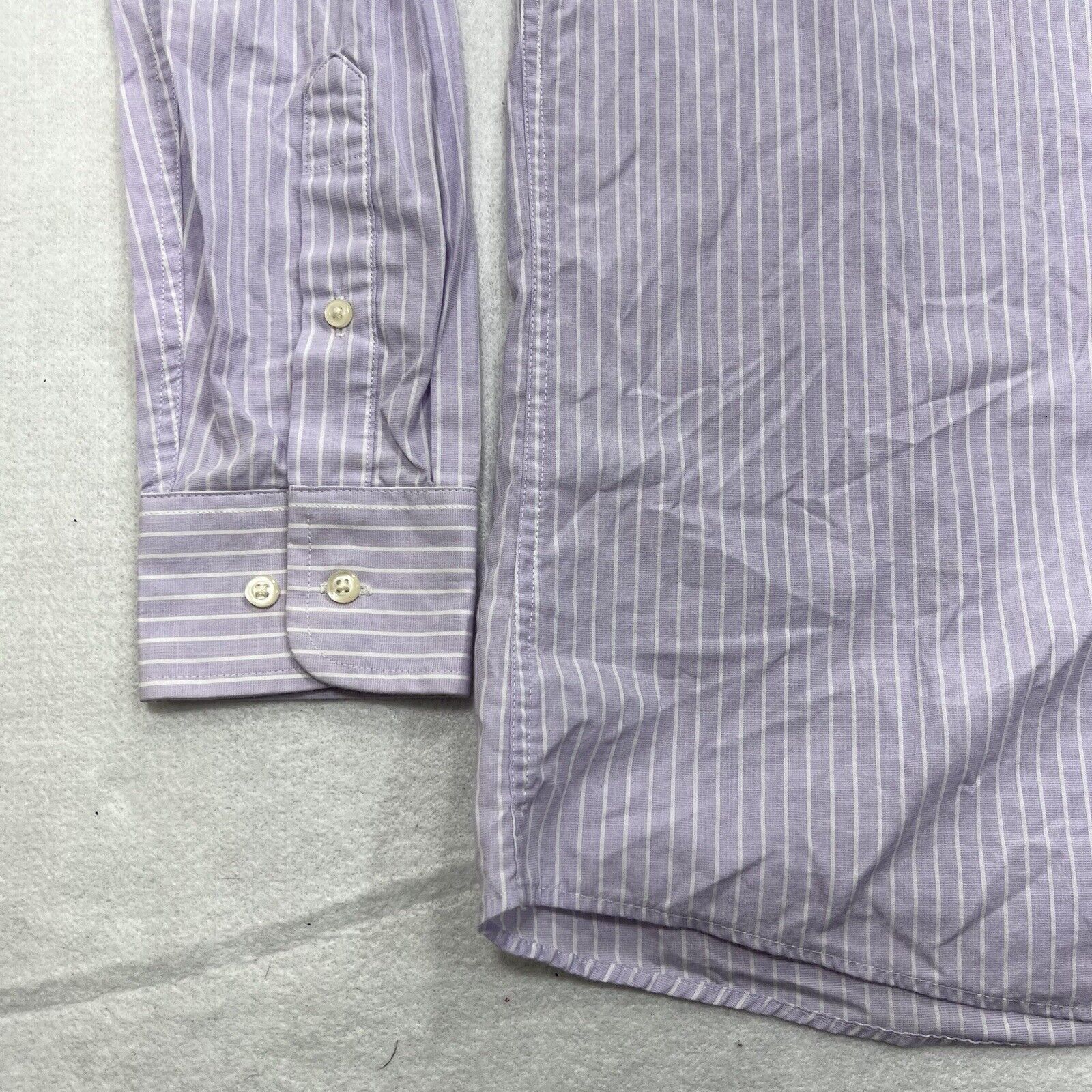 Dockers Dockers Medium 15 Fitted Purple Button Front Dress Shirt Size US M / EU 48-50 / 2 - 6 Thumbnail