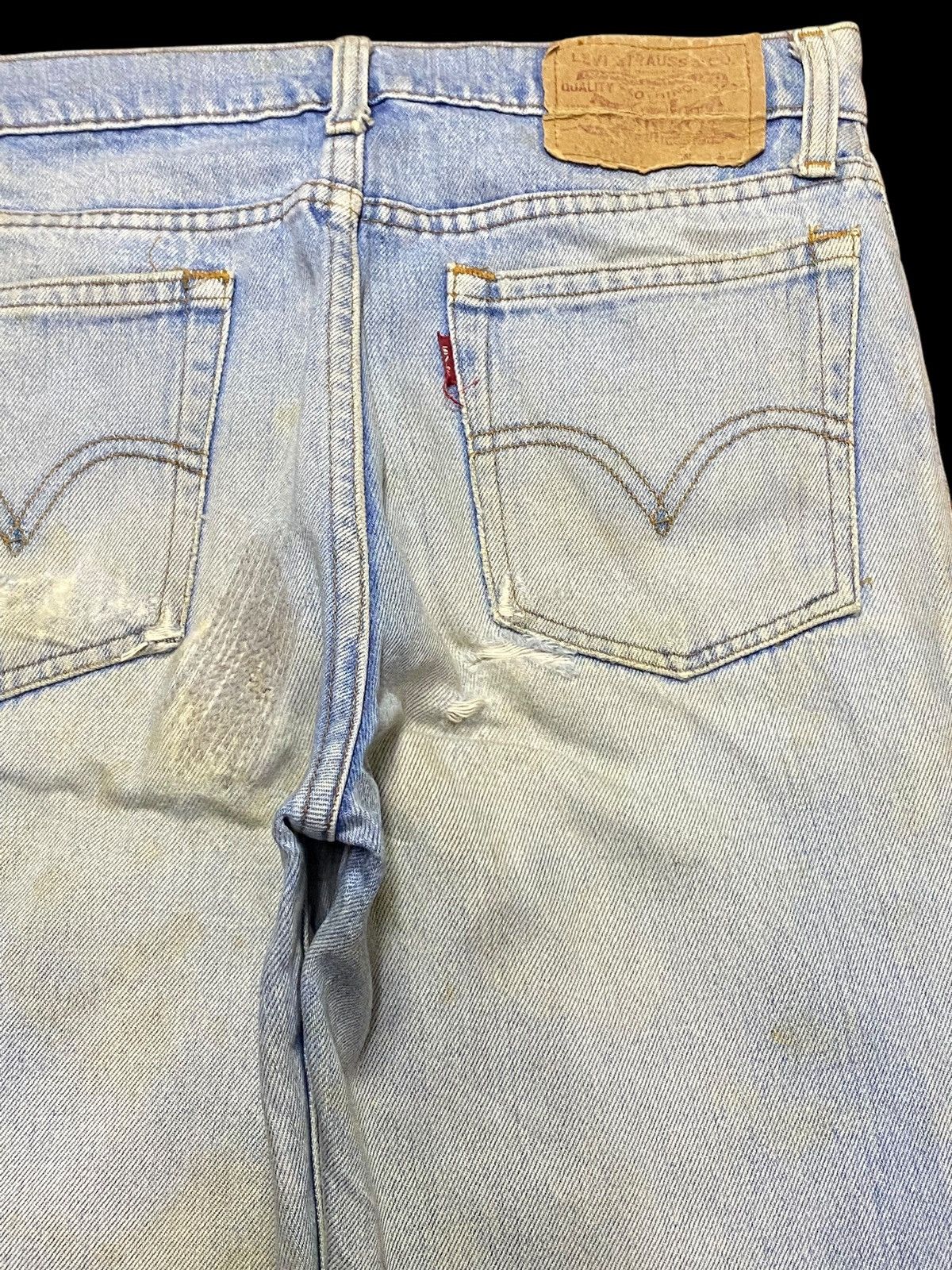 Levi's Vintage Levis 550 80/90s Faded Grunge Distressed Loose Jeans Size US 29 - 15 Thumbnail