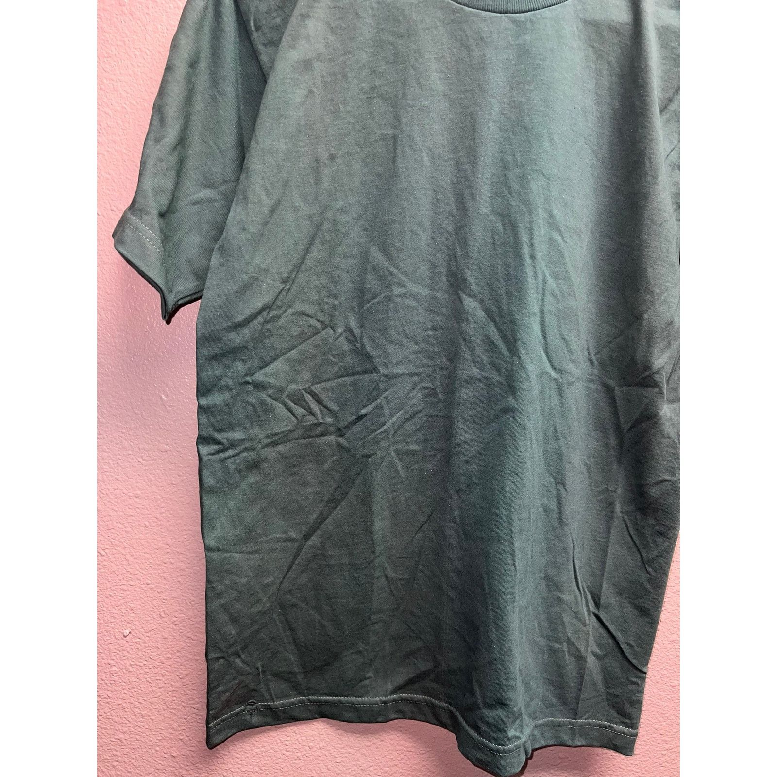 Vintage 90s Vintage Wild West Green Short Sleeve Blank Shirt HOLE M Size US M / EU 48-50 / 2 - 4 Thumbnail