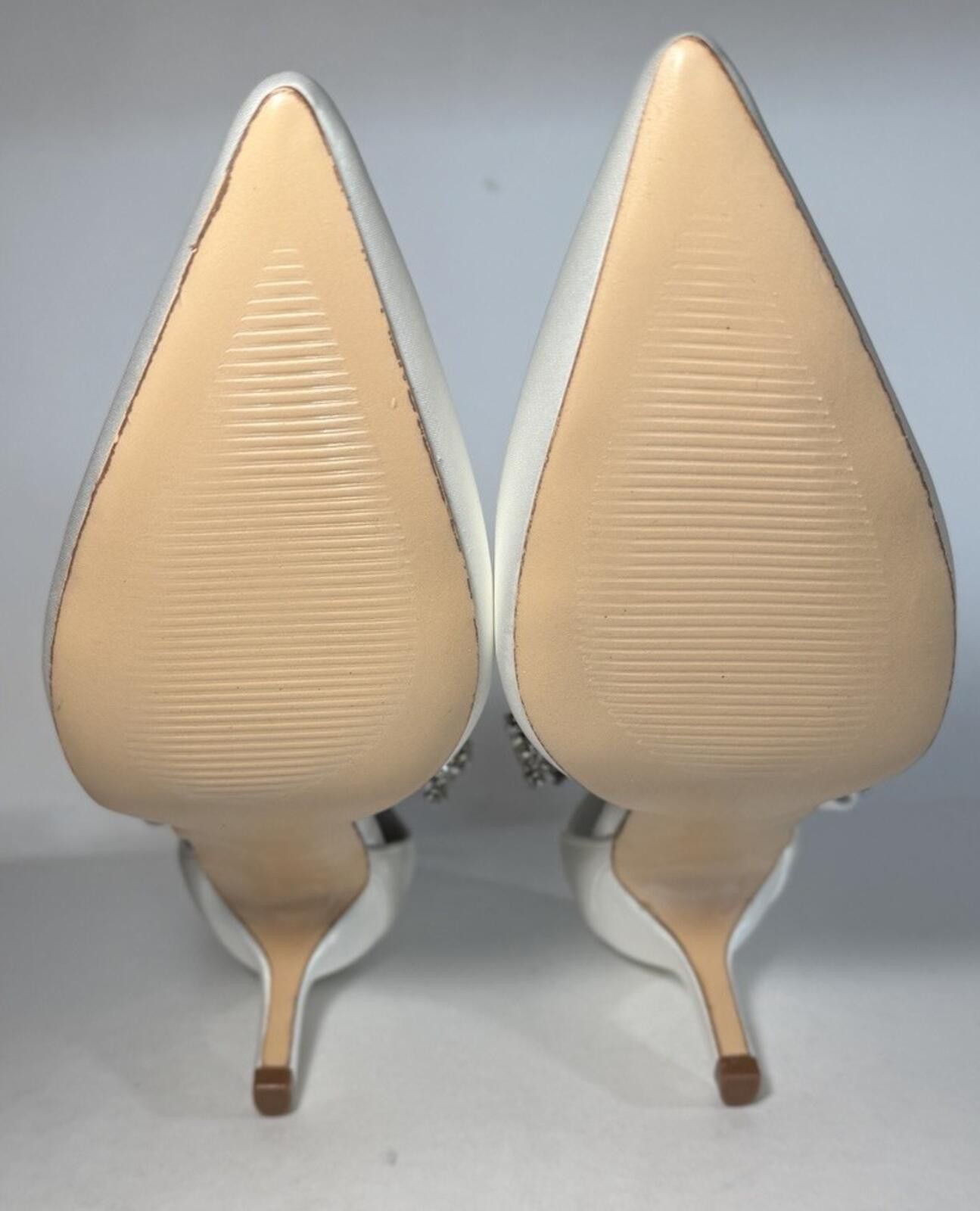 Other ANNA'S BRIDAL Pointed Toe Ankle Strap Satin Rhinestone Heels Size US 10 / IT 40 - 5 Thumbnail