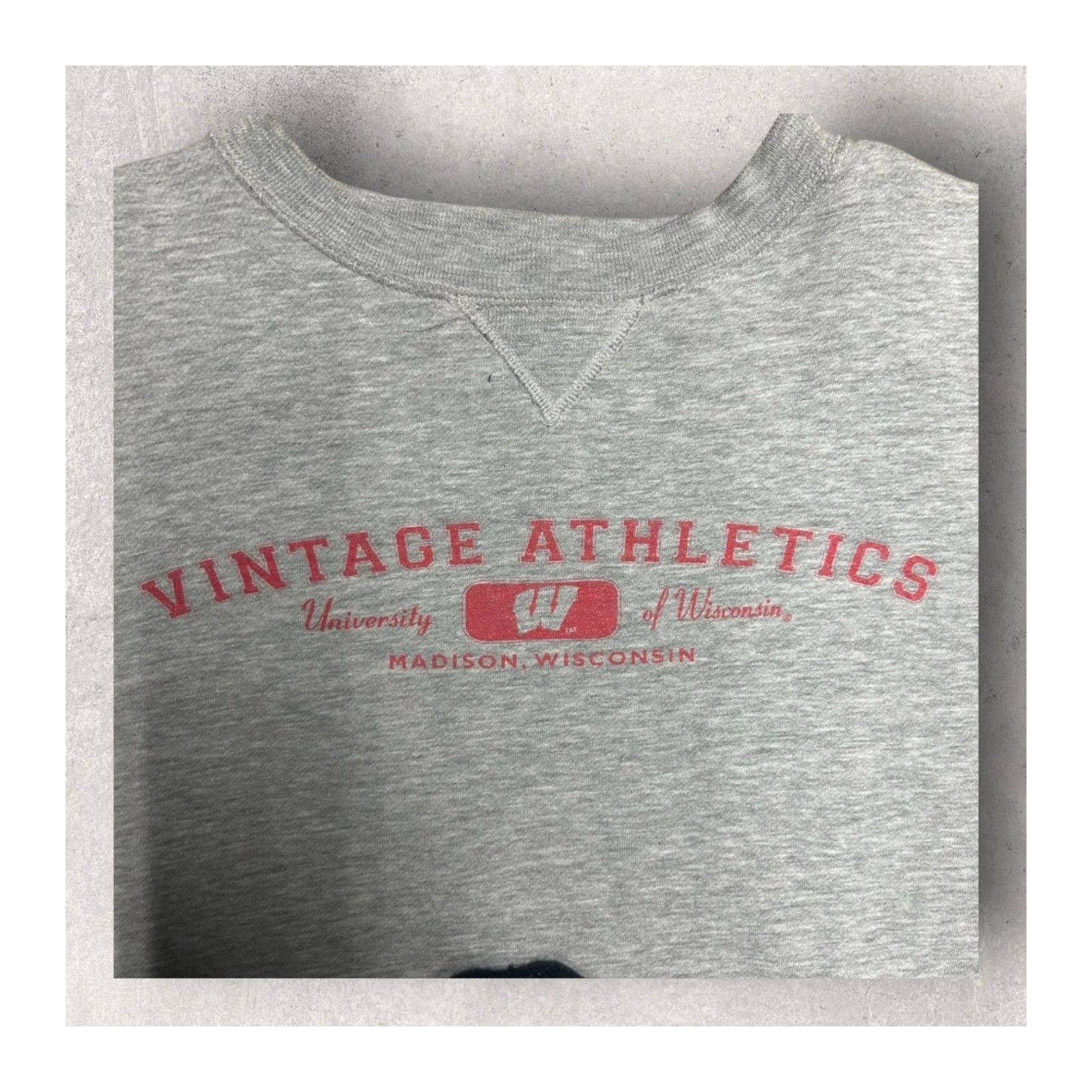 Vintage VTG USA Gear from Sports Big Cotton WISCONSIN Badgers RED Cr Size US XL / EU 56 / 4 - 2 Thumbnail