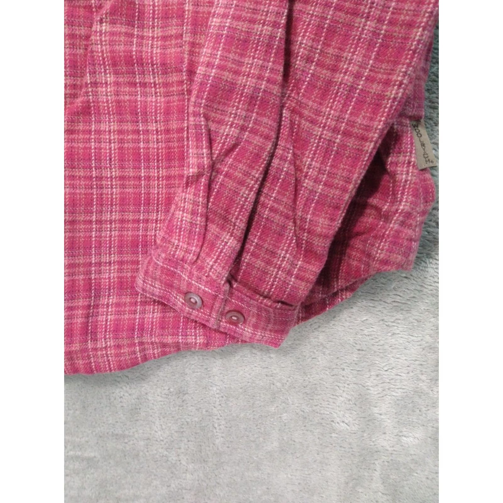 Vintage Woolrich Shirt Womens XS Red Plaid Flannel Long Sleeve Button Down Cotton Size XS / US 0-2 / IT 36-38 - 3 Thumbnail