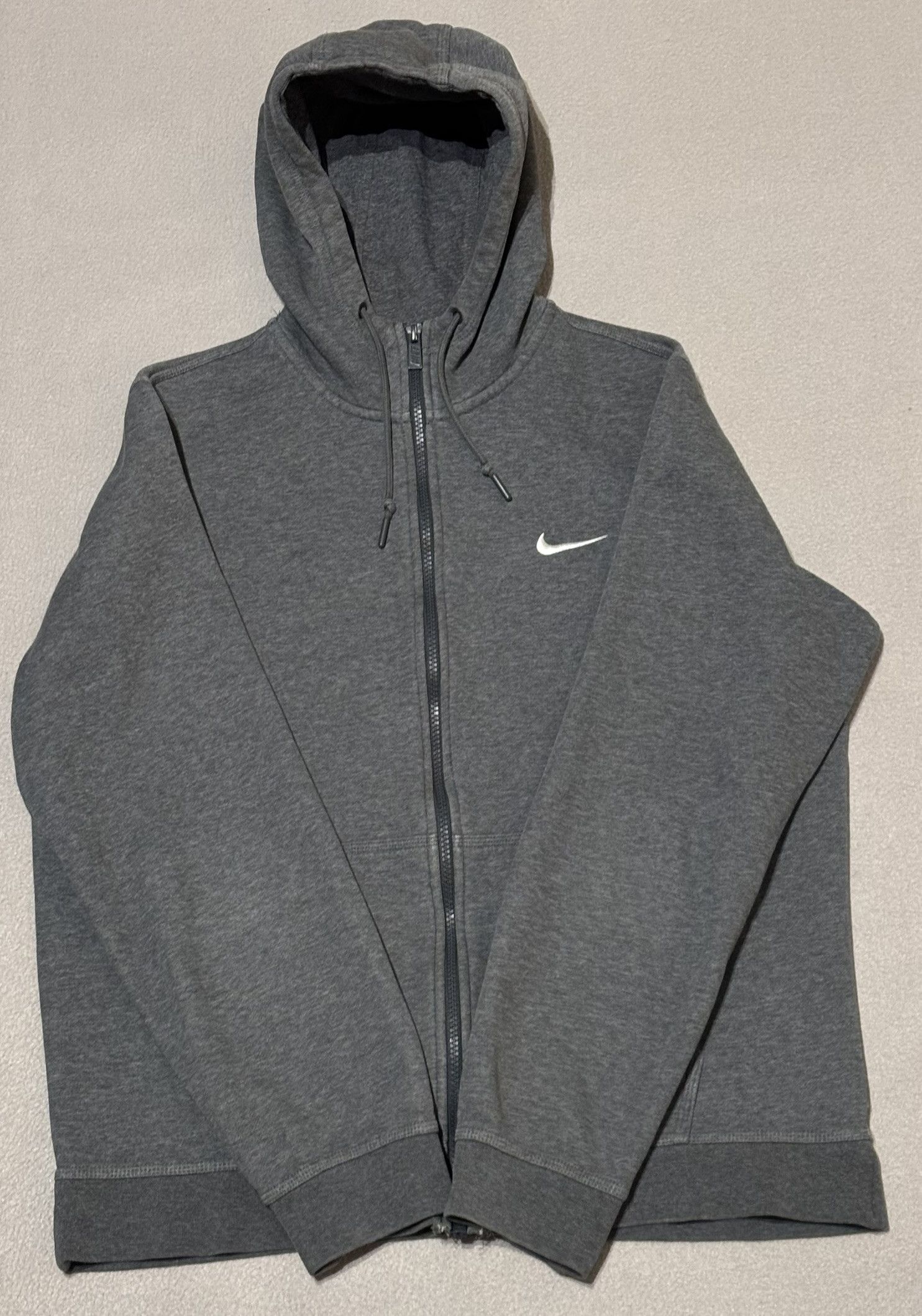 Nike Nike Club Swoosh Zip Hoodie Gray Dark Large Size US L / EU 52-54 / 3 - 7 Thumbnail