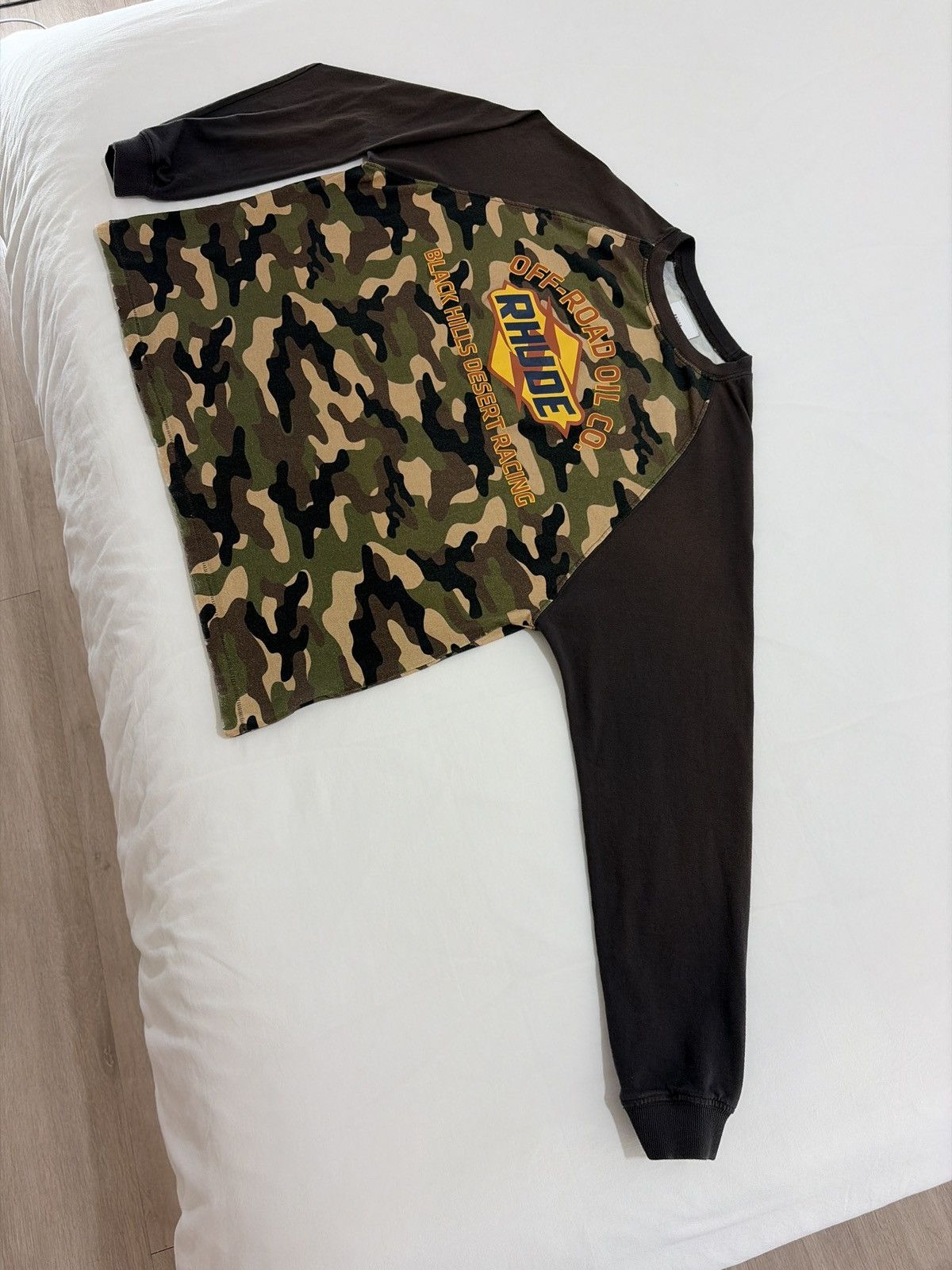 Rhude Rhude Camo Off Road Oil Black Hills Desert Racing Longsleeve Size US M / EU 48-50 / 2 - 3 Thumbnail