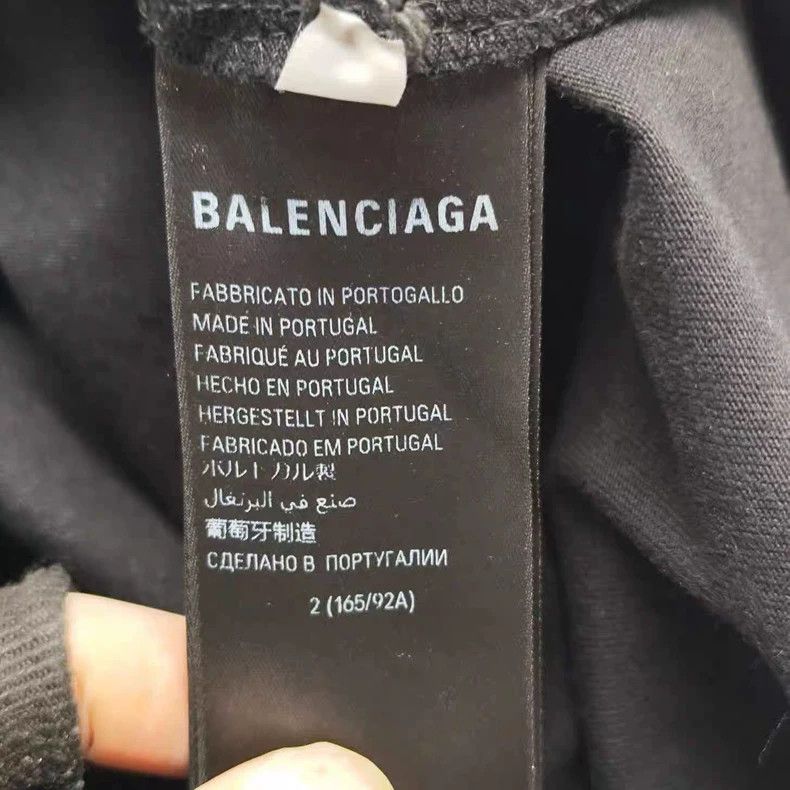 Balenciaga Balenciaga Black Phantom Overlap Short Sleeve Size US M / EU 48-50 / 2 - 6 Thumbnail