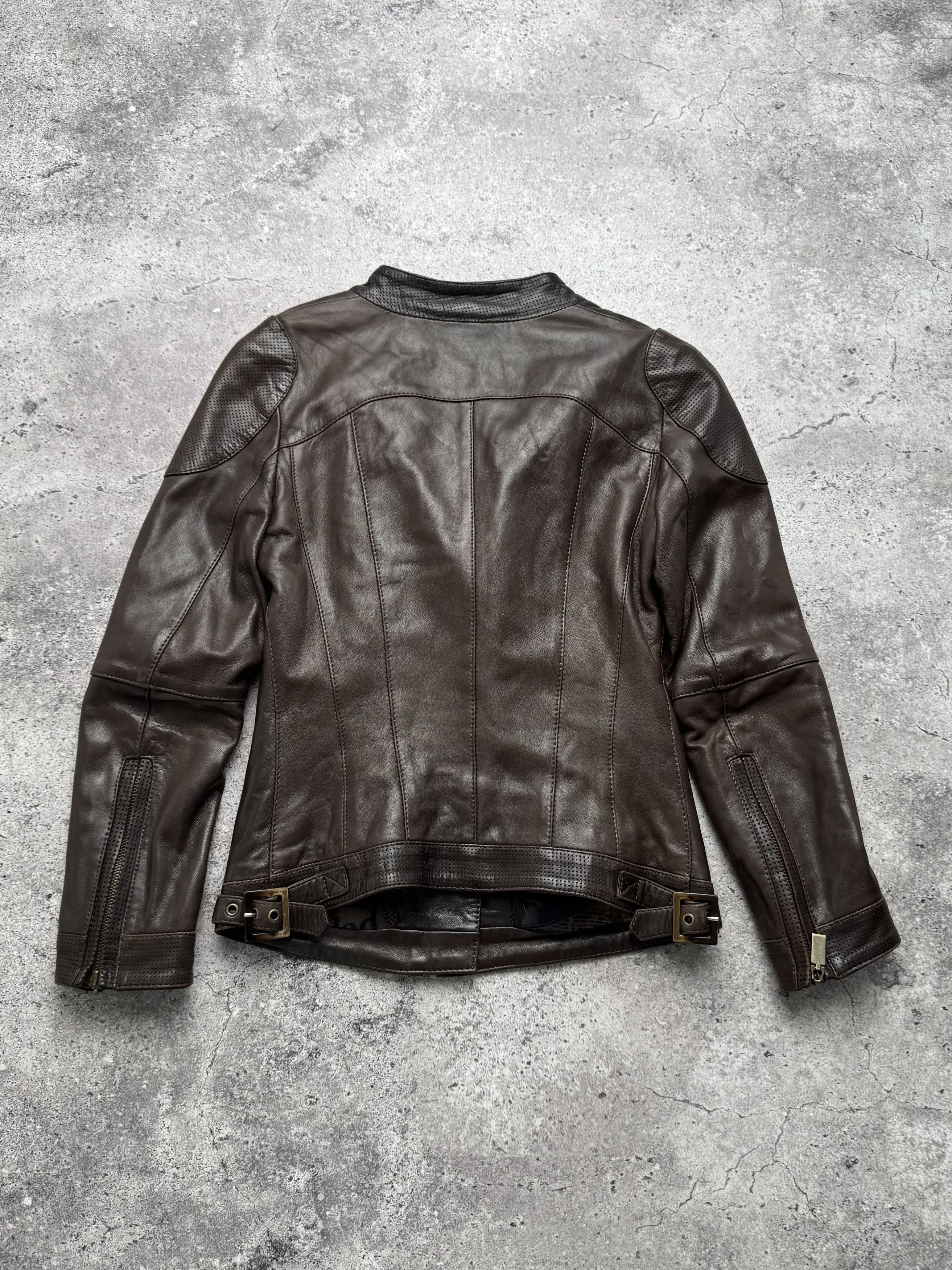 Vintage Vintage Leather Jacked With Zippers C5(V408)(E8) Size XS / US 0-2 / IT 36-38 - 8 Thumbnail