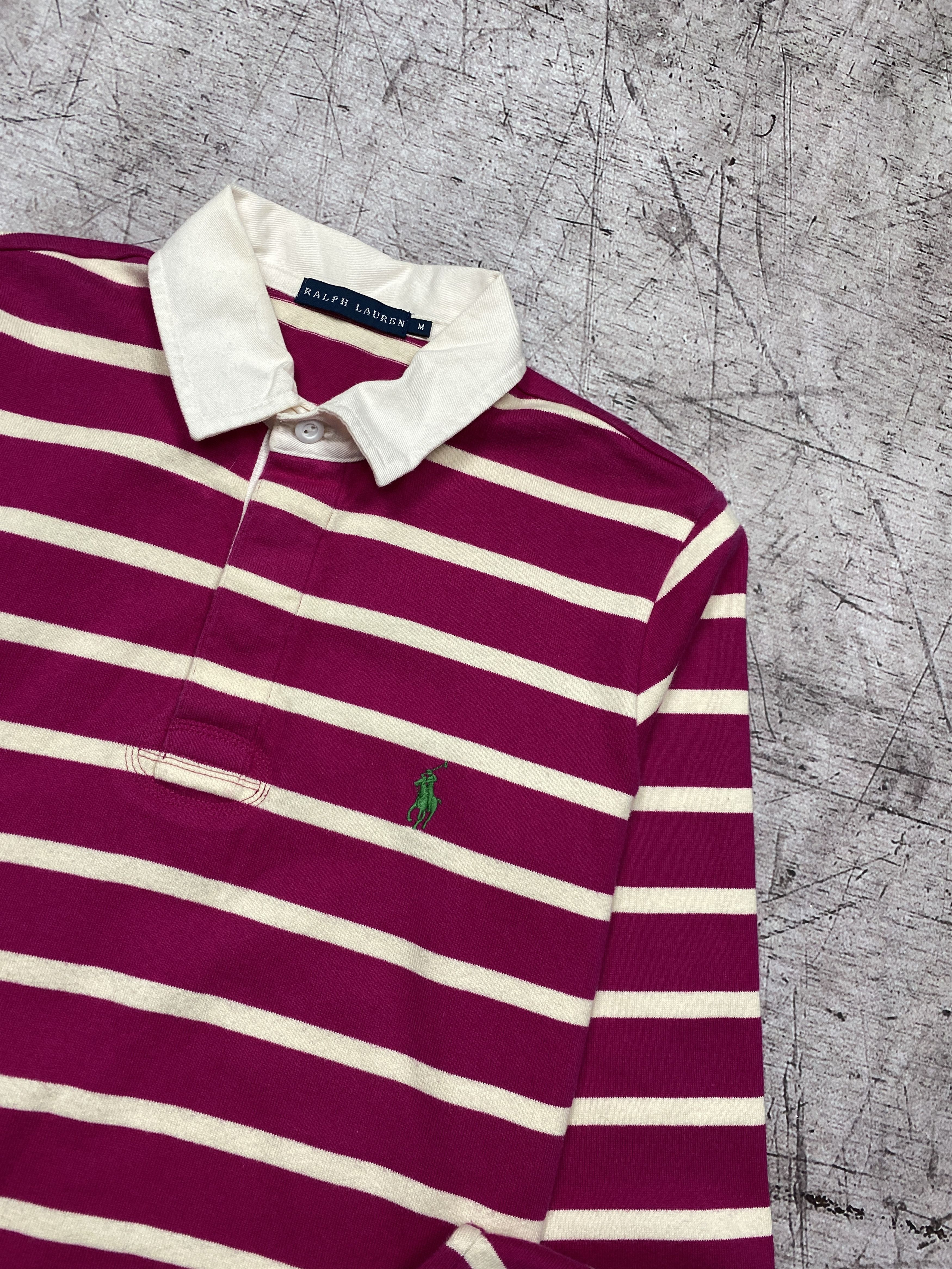 Polo Ralph Lauren × Ralph Lauren Polo Ralph Lauren Womens Long Sleeve Rugby Polo Shirt Size M / US 6-8 / IT 42-44 - 2 Thumbnail