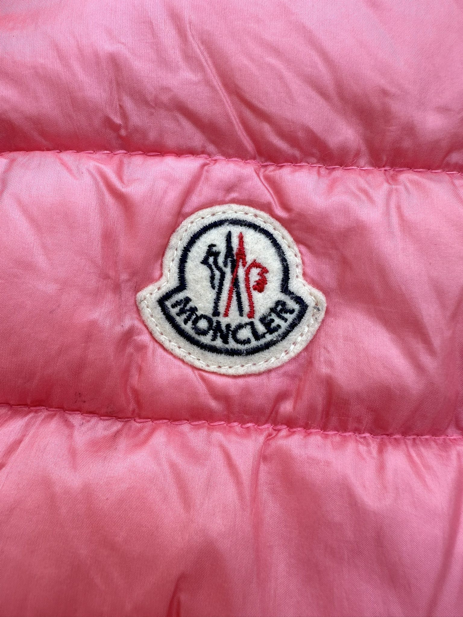 Moncler Moncler Vest Jacket Coral Pink Patch Logo Buttoned Size S / US 4 / IT 40 - 8 Thumbnail