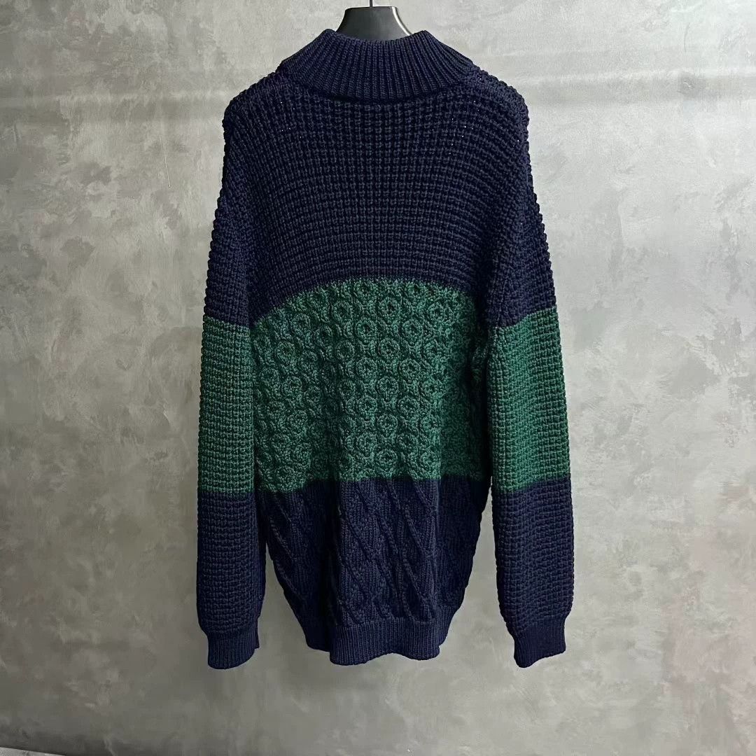 Louis Vuitton Louis Vuitton Colorblock Stand Collar Sweater Size US XXL / EU 58 / 5 - 5 Thumbnail
