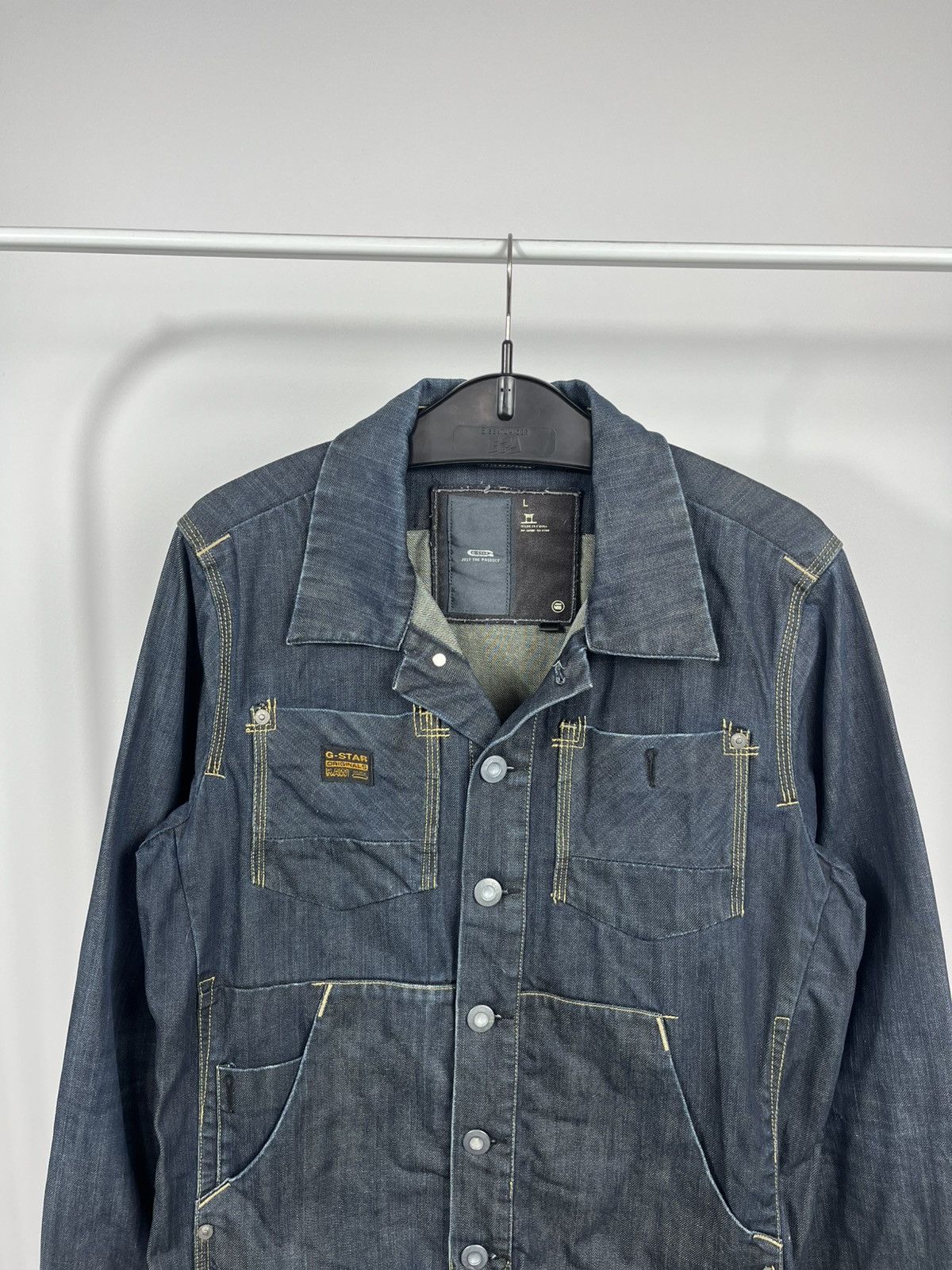 G-Star G Star Raw Denim Multi Pocket Jacket Size L Workwear Size US L / EU 52-54 / 3 - 2 Thumbnail