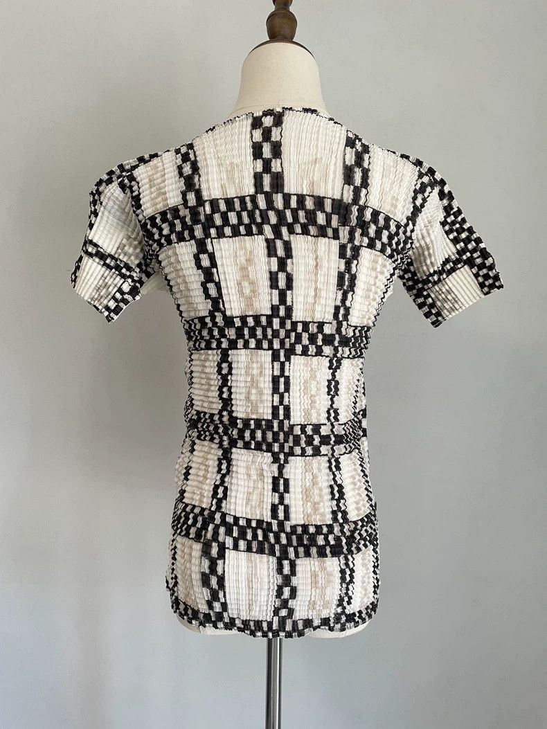 Issey Miyake issey miyake Checkered top 2505-Nextarrow Size US M / EU 48-50 / 2 - 2 Thumbnail