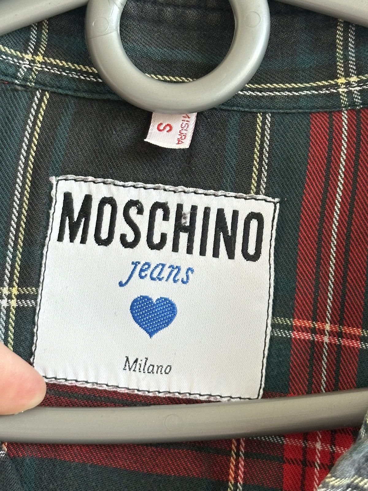 Moschino 90s Moschino Jeans Multicolor Tartan Plaid Shirt Size S Size S / US 4 / IT 40 - 13 Thumbnail