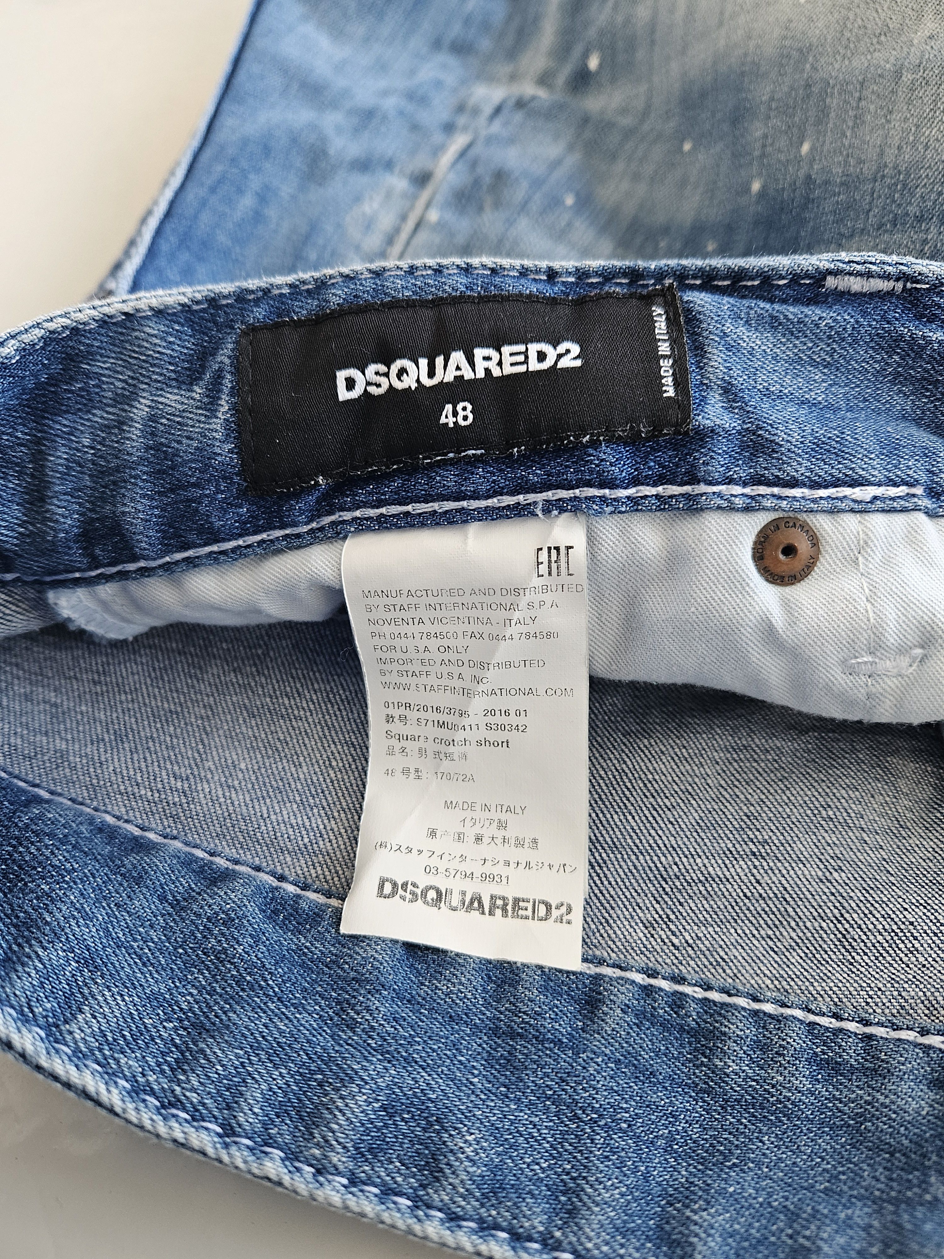 Dsquared2 Dsquared2 square crotch short distressed denim Size US 32 / EU 48 - 15 Thumbnail