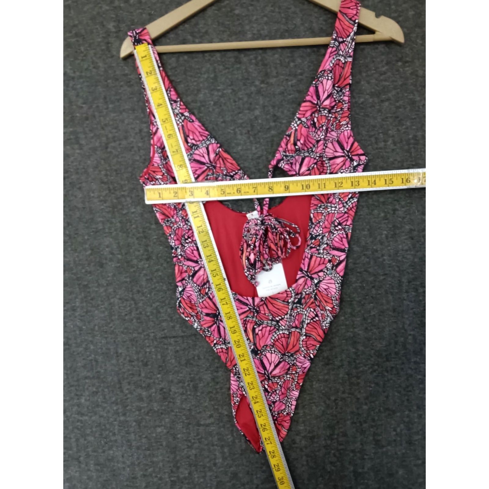 Triangl Toluca One Piece Swimsuit Papillon S Papillon Color Solid Beach Women One Piece Nylon Spandex Wide Strap Hand Wash Only Size ONE SIZE - 4 Thumbnail
