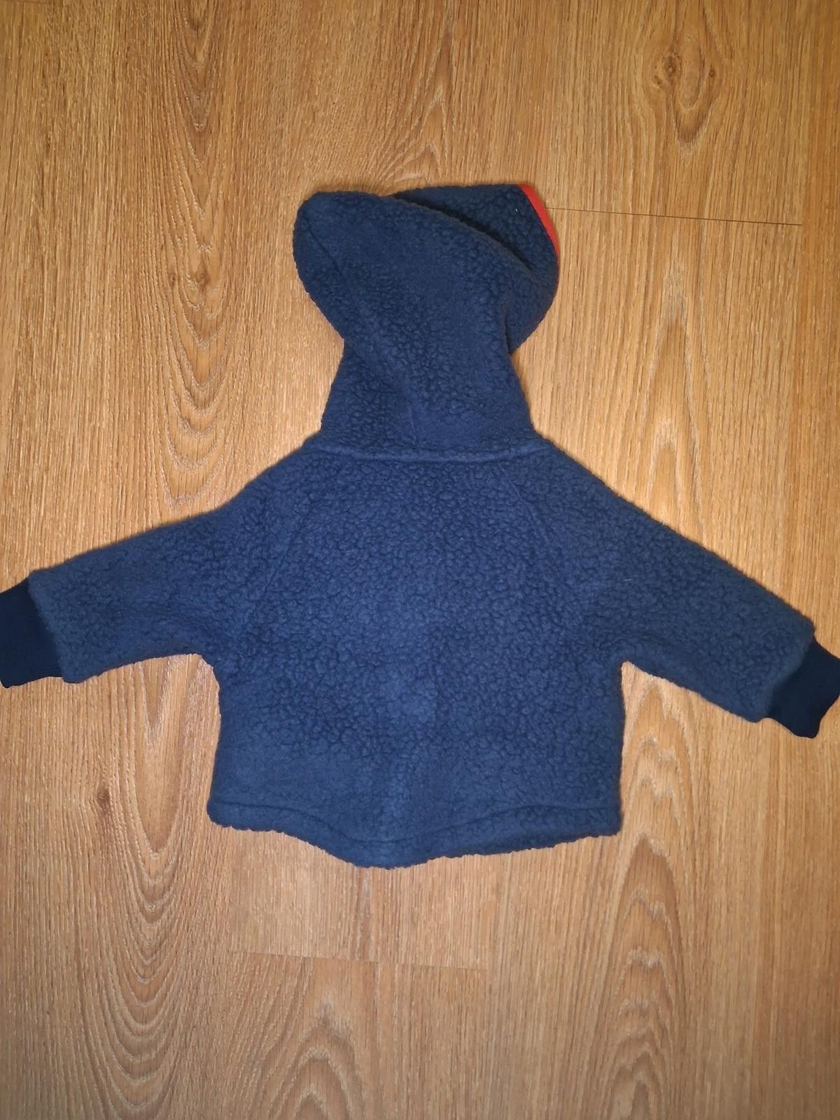 Patagonia Patagonia Deep Pile Fleece Jacket 3-6M Blue Hood Buttons Size ONE SIZE - 7 Thumbnail