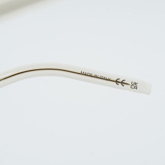 Saint Laurent Paris Saint Laurent SL M155 004 Eyeglasses Transparent Ivory 55mm Size ONE SIZE - 8 Thumbnail