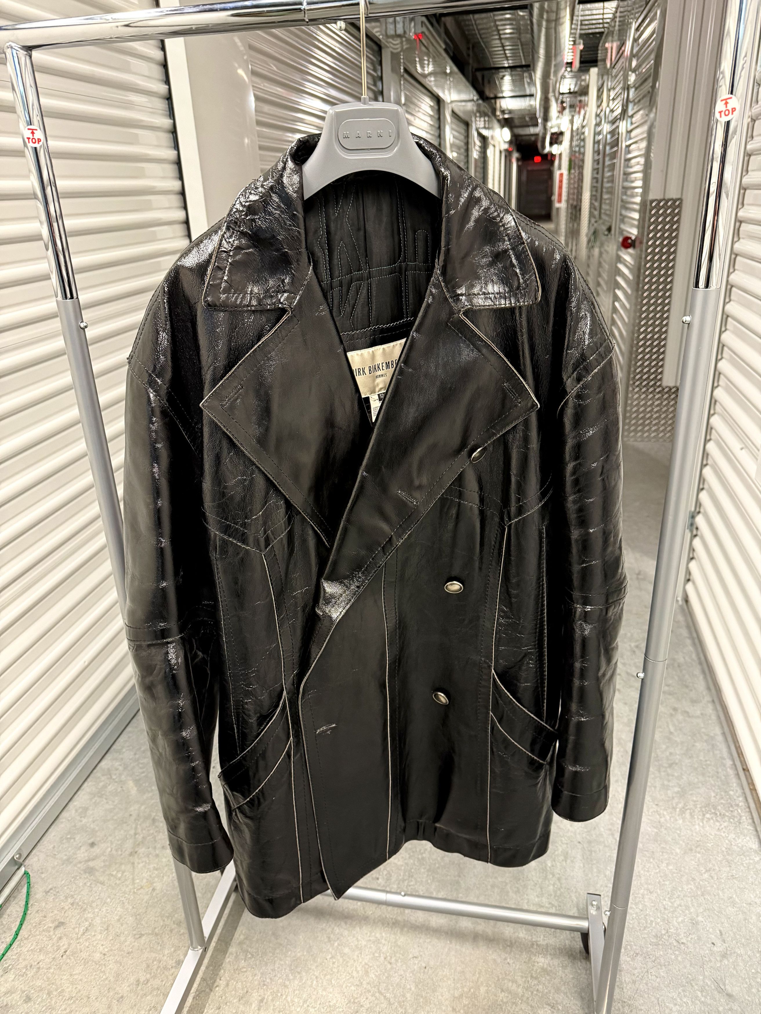 Dirk Bikkembergs Vintage Padded Leather Coat Size US L / EU 52-54 / 3 - 2 Thumbnail