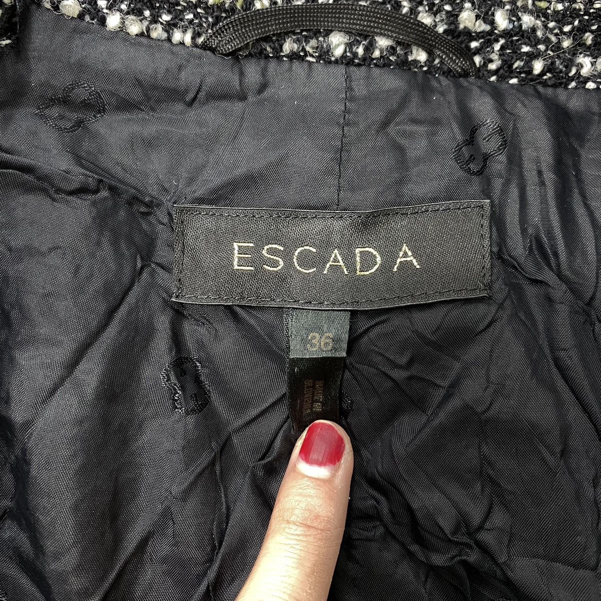 Escada ESCADA Germany Brand Tweed Blazer Coat Jacket Size S / US 4 / IT 40 - 5 Thumbnail