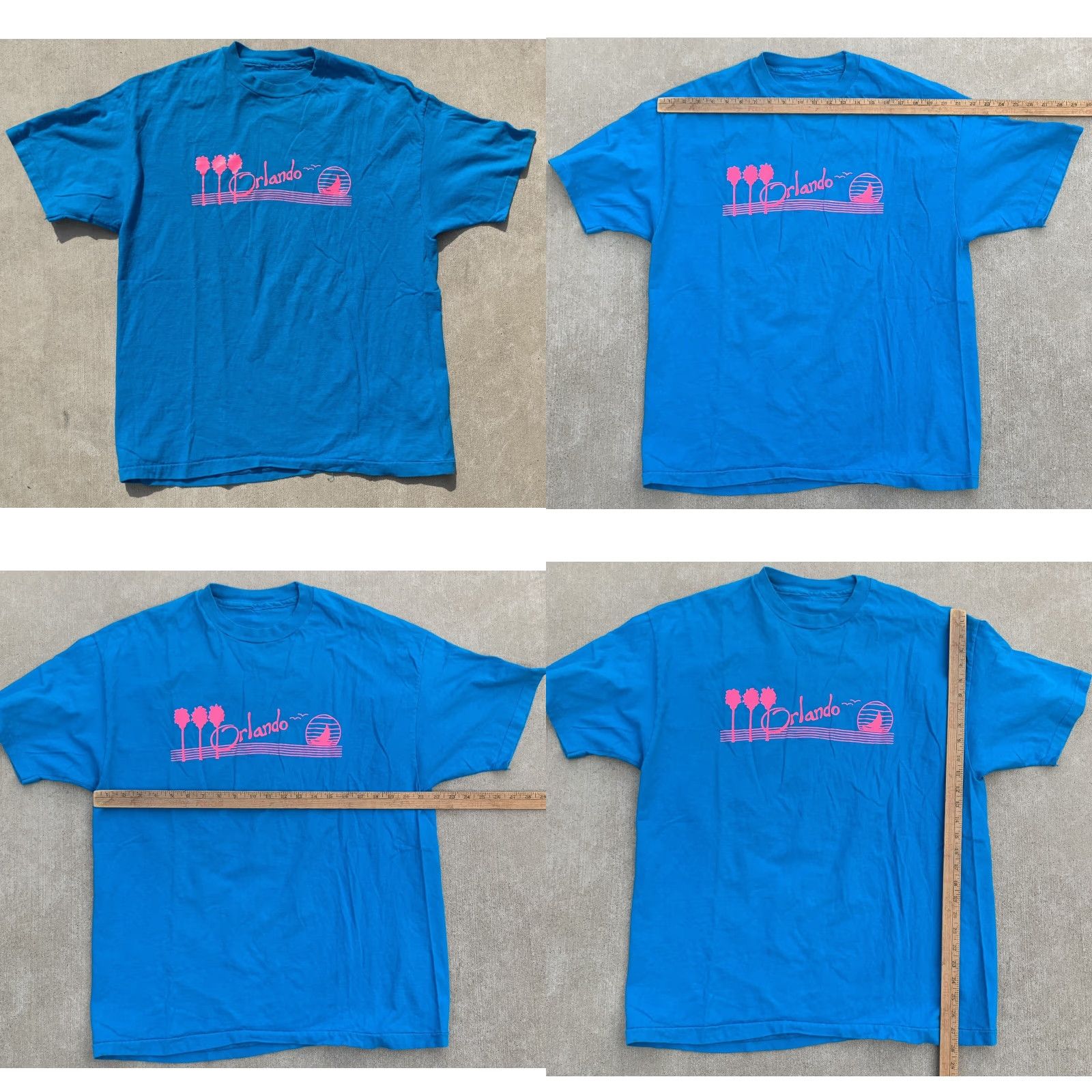 Pinko VINTAGE Orlando T Shirt Neon Pink Graphics Tee Single Stitch 80s 90s 2XL Blues? Size US XXL / EU 58 / 5 - 10 Thumbnail