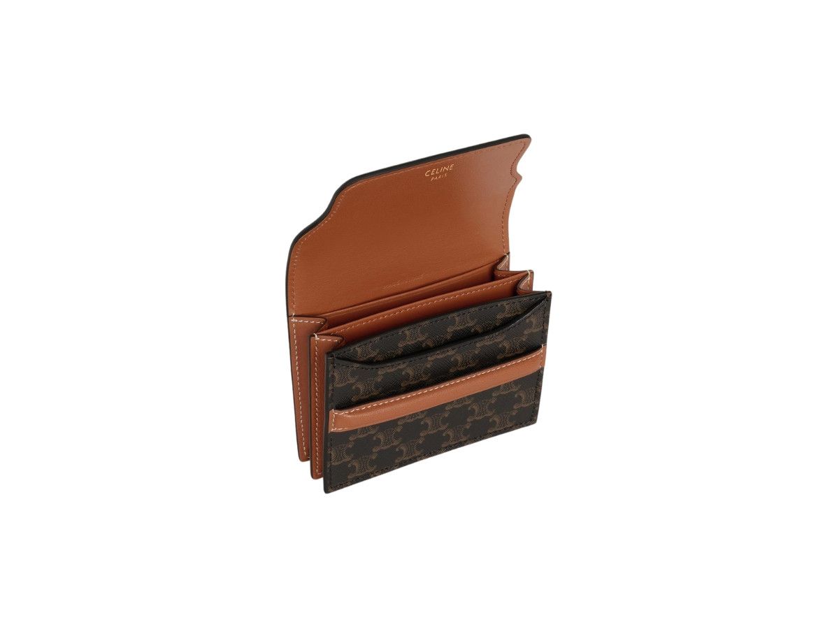 Celine o1w1db10326 10E242BZ9 Size: OS / Card Holder in Brown/Black Size ONE SIZE - 3 Thumbnail
