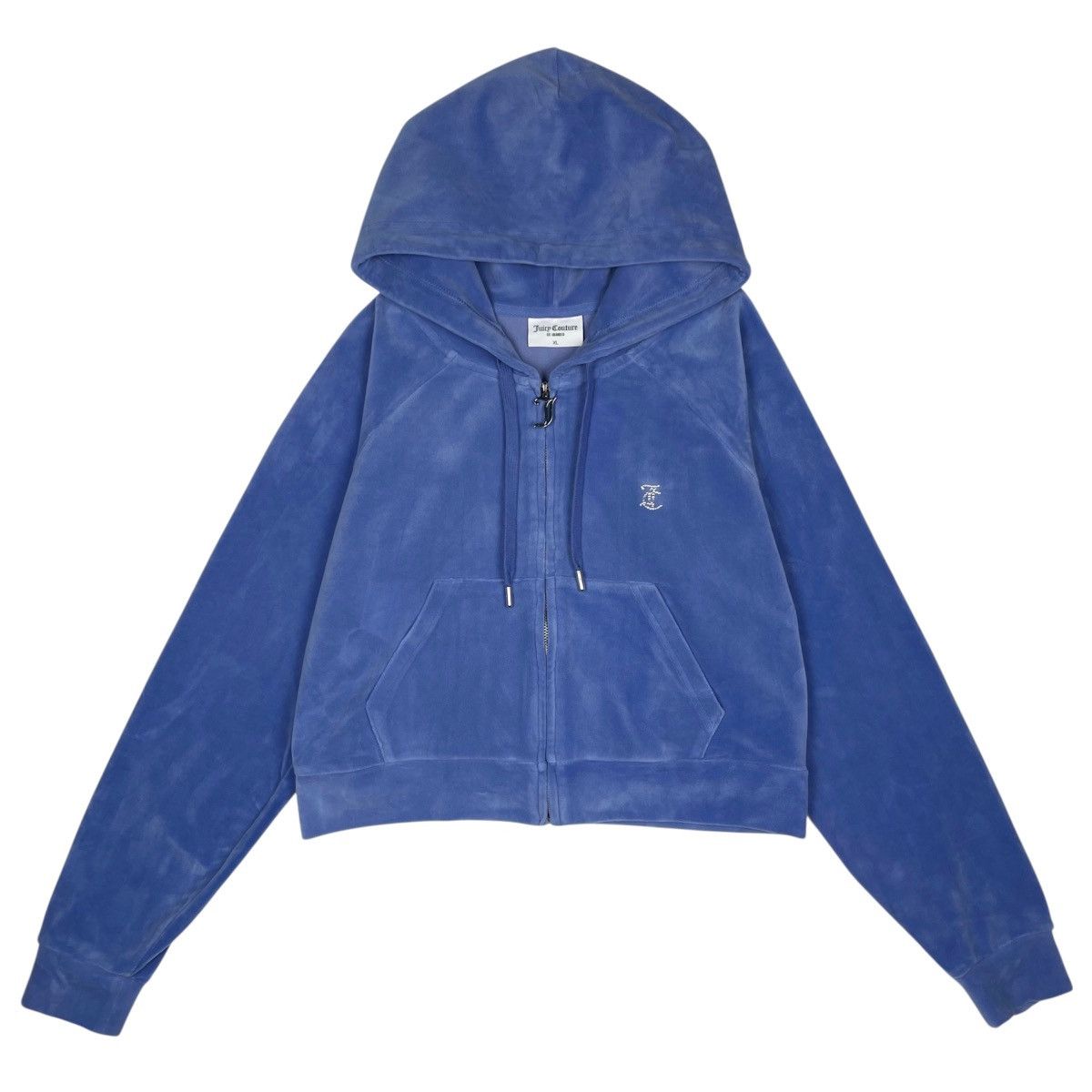 Juicy Couture Juicy Couture Petite Velvet Zip Up Hoodie Size XL / US 12-14 / IT 48-50 - 2 Thumbnail