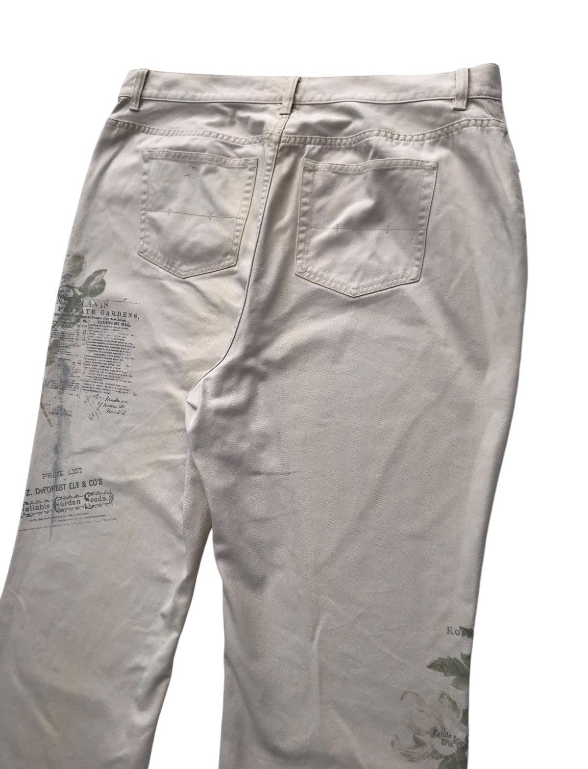 Ralph Lauren Vintage Womens Ralph Lauren Jeans Co Flared Floral Pants Size 37" - 13 Thumbnail