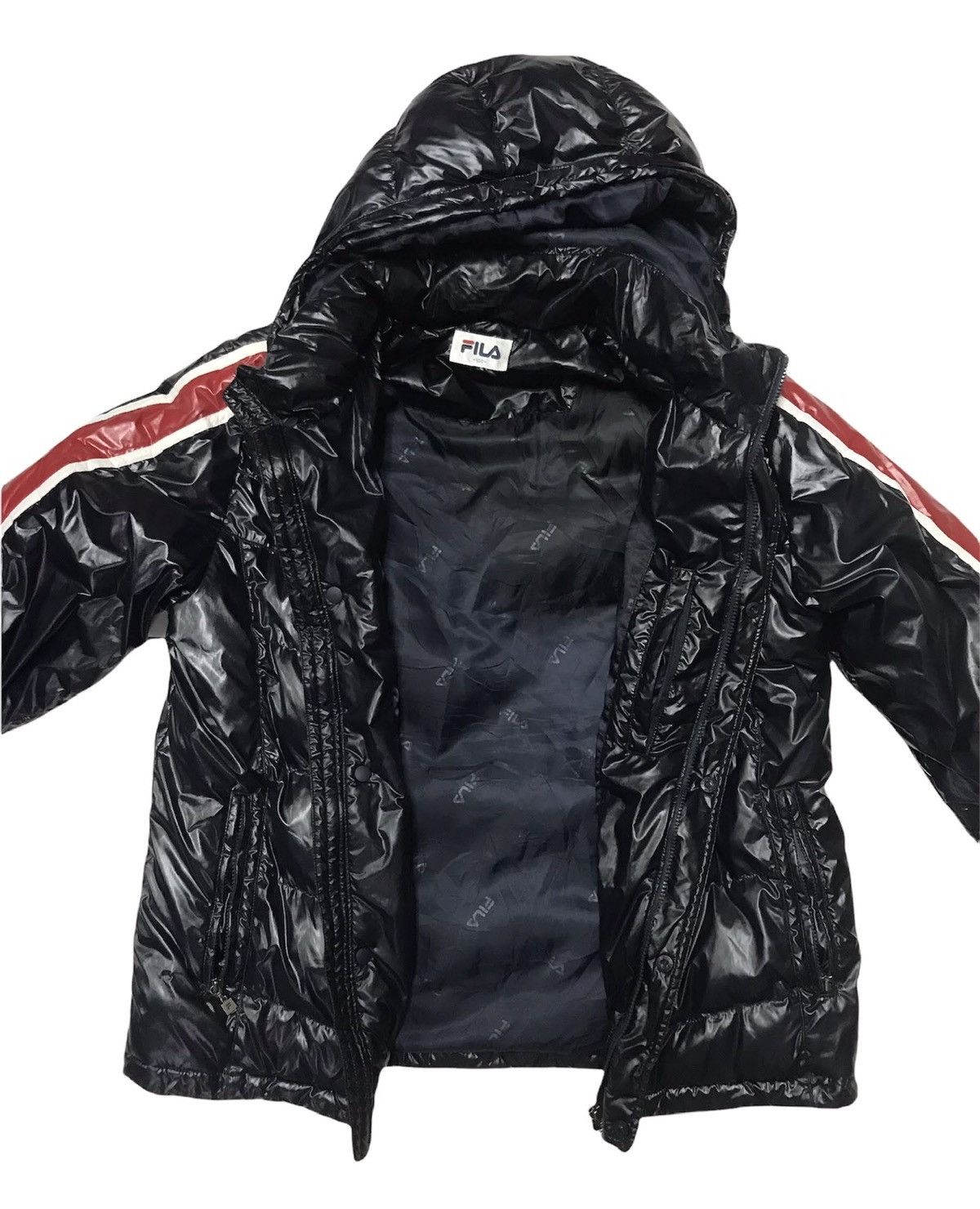 Fila STEAL💥VTG Fila D Italia Down Puffer Shiny Jacket Unisex Size US M / EU 48-50 / 2 - 9 Thumbnail