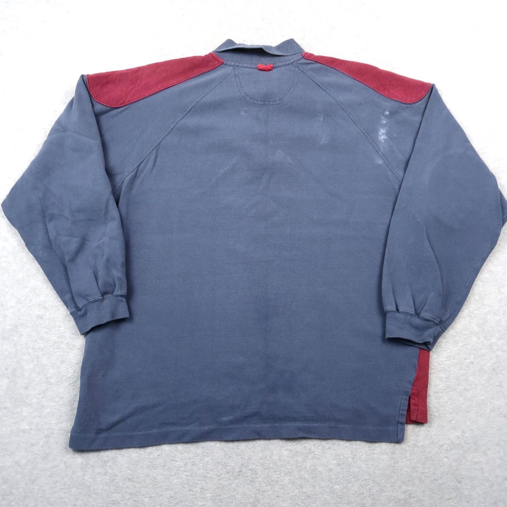 Dockers VINTAGE Dockers Rugby Shirt Mens Large Blue Red Padded Made in USA 90s Size US L / EU 52-54 / 3 - 2 Thumbnail