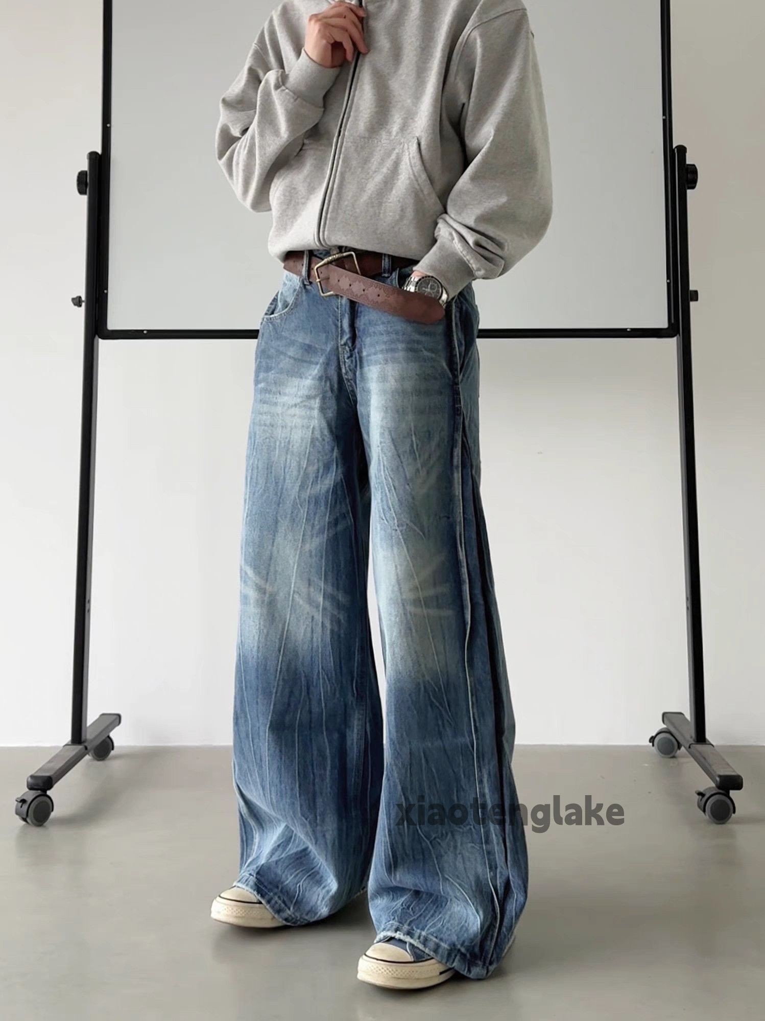 Jean × Vintage washed faded cleanfit yuppie bootcut grunge jeans Size US 28 / EU 44 - 3 Thumbnail