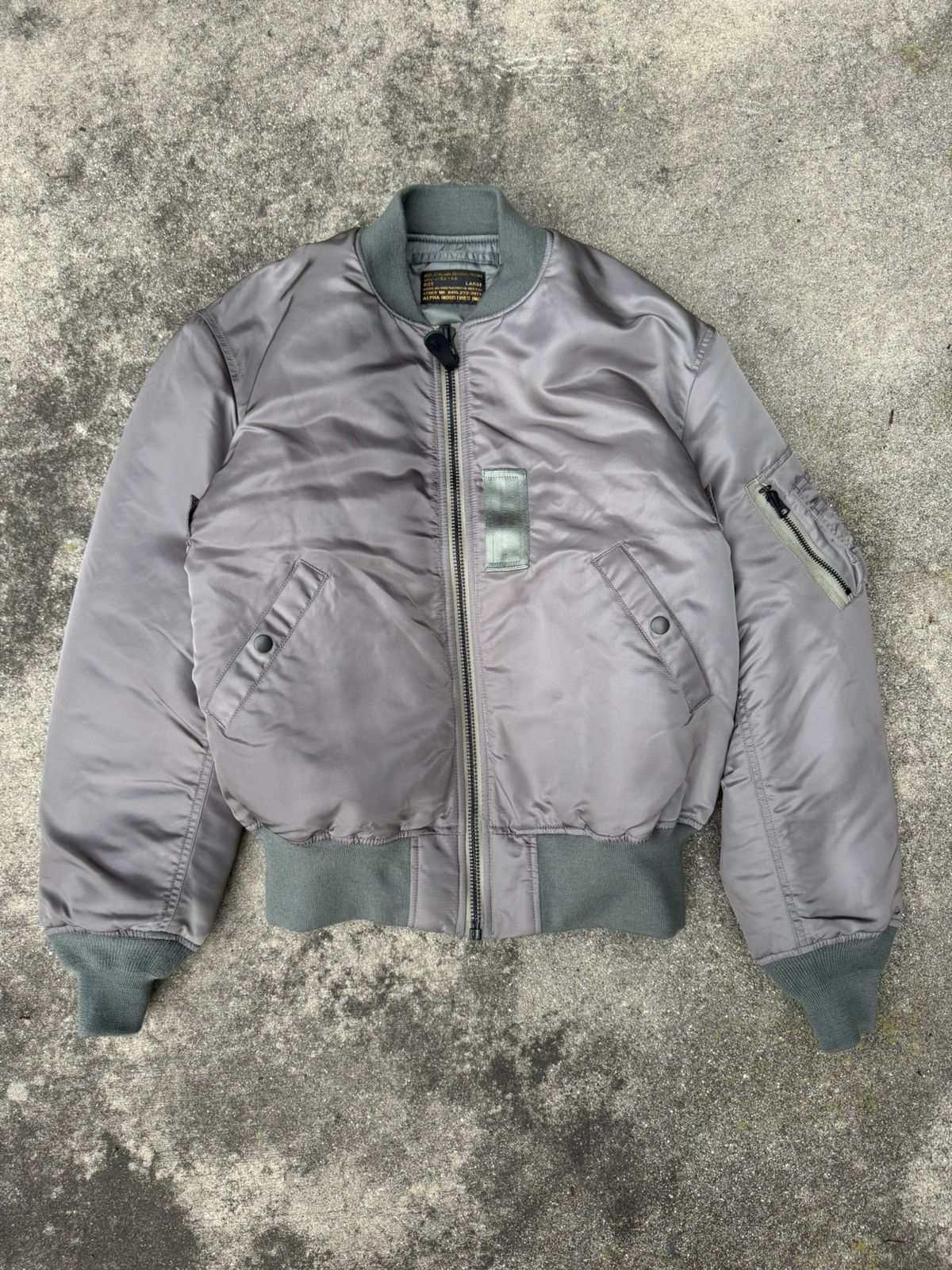 Alpha Industries Vintage Alpha Industries Bomber Jacker Size US L / EU 52-54 / 3 - 2 Thumbnail