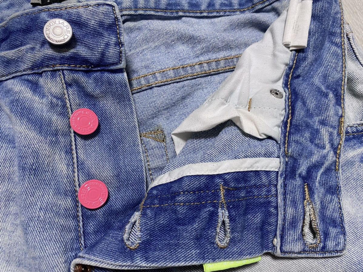 Dsquared2 Women’s Dsquared2 Washed Torn Distressed Jeans Denim Dyed Size 28" / US 6 / IT 42 - 16 Thumbnail