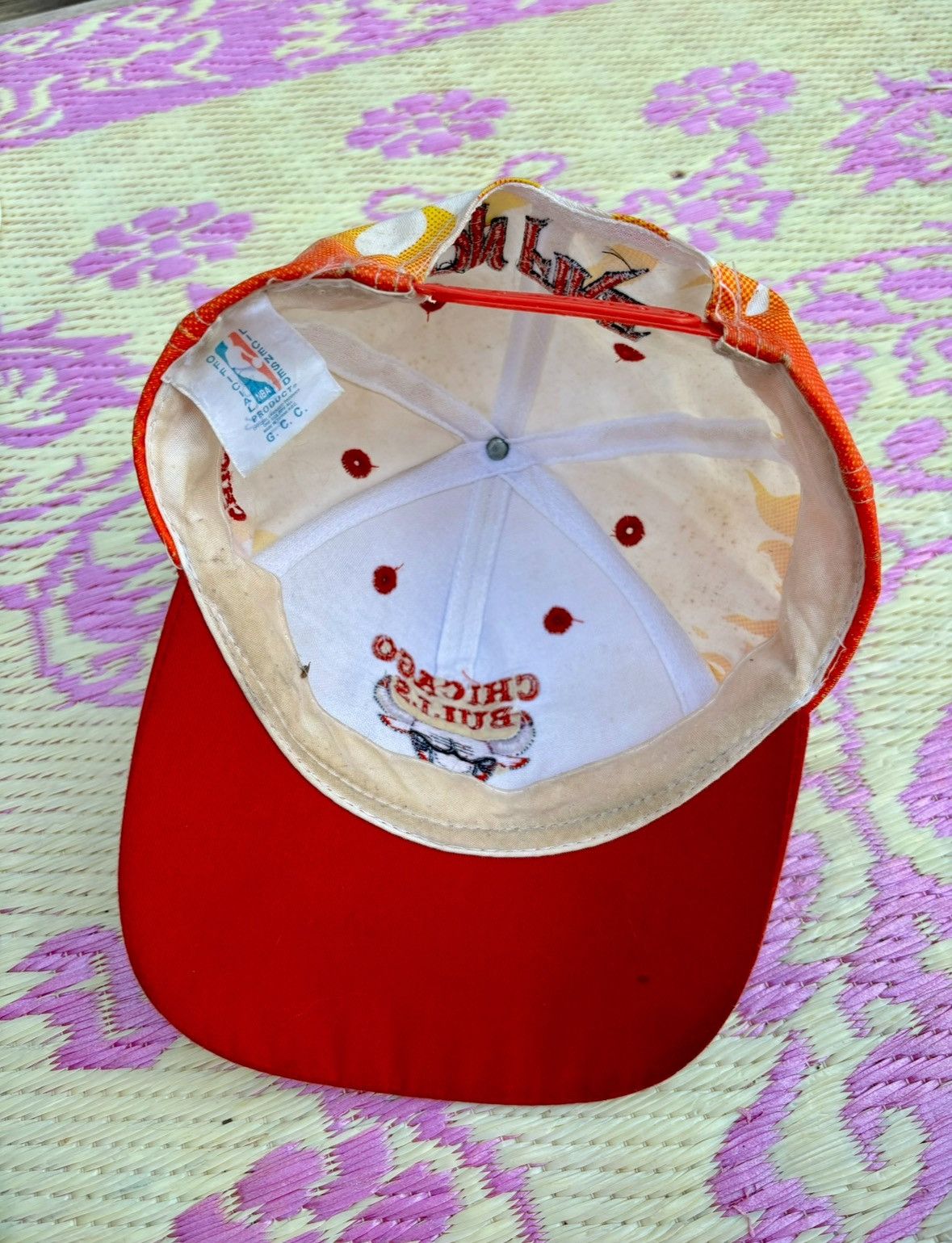 NBA Chicago Bulls Flame On Fire Vintage 90’s Snapback Hat Size ONE SIZE - 7 Thumbnail