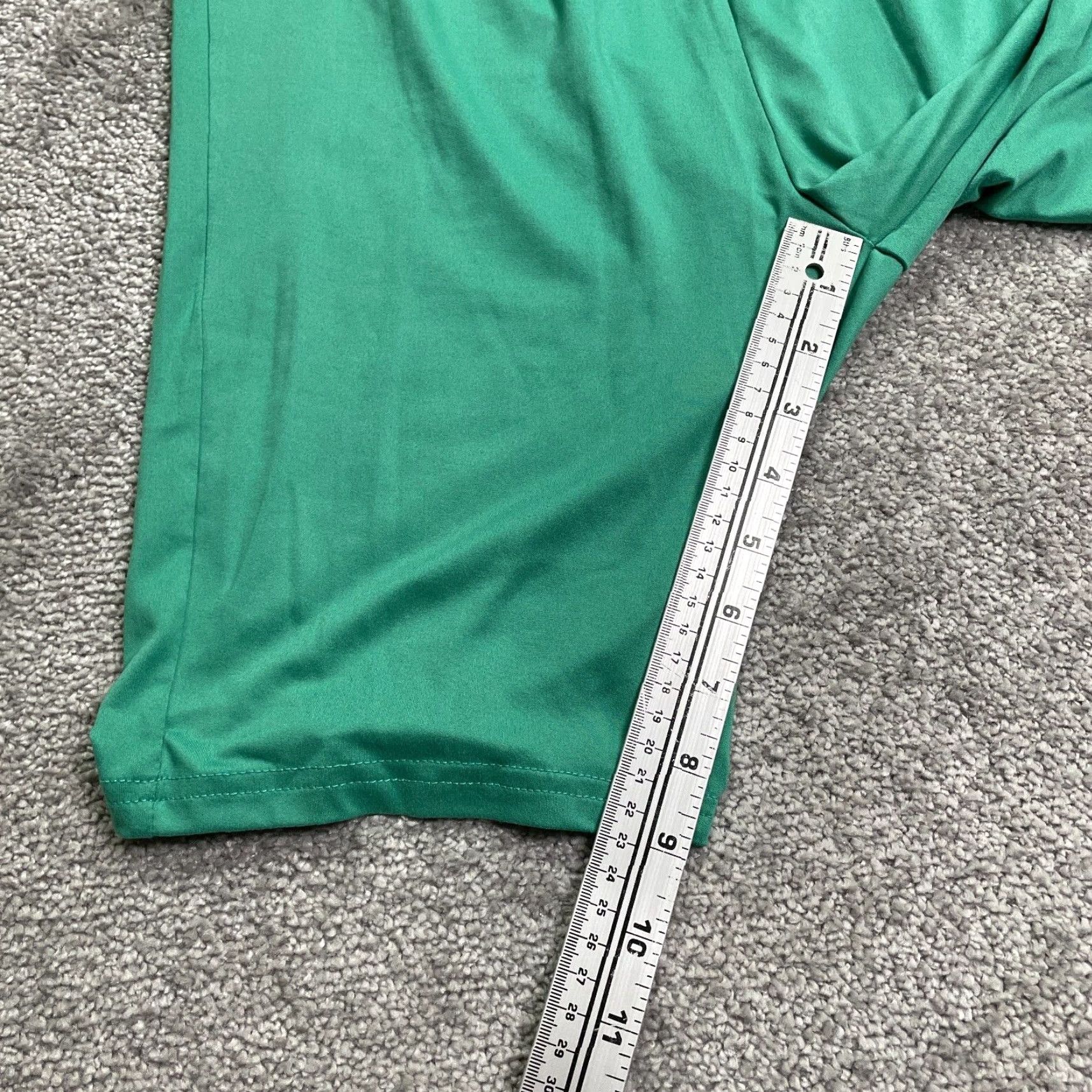 Vintage Unbranded Casual Bike Shorts Womens XL Green Compression Active Gym Yoga 30x9 Size 40" / US 18 - 5 Thumbnail
