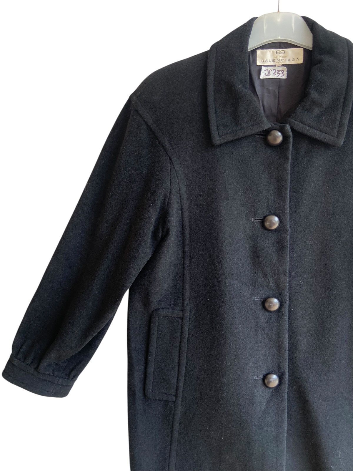 Balenciaga Vintage La Mode Balenciaga Wool Coat Size M / US 6-8 / IT 42-44 - 3 Thumbnail