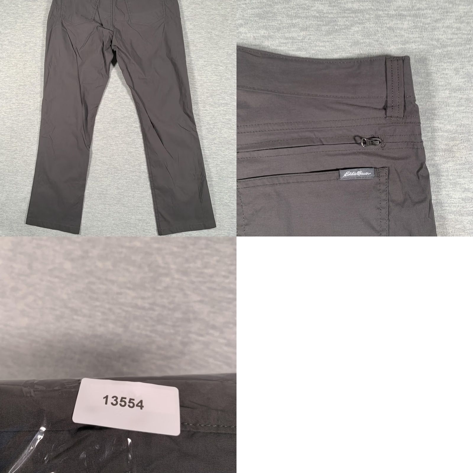 Eddie Bauer Eddie Bauer Pants Mens 34x29 Gray Stretch Nylon Hiking Zip Pocket Outdoor Travel Khakis Straight Leg Mens Mens 34 Gray Size US 34 / EU 50 - 9 Thumbnail