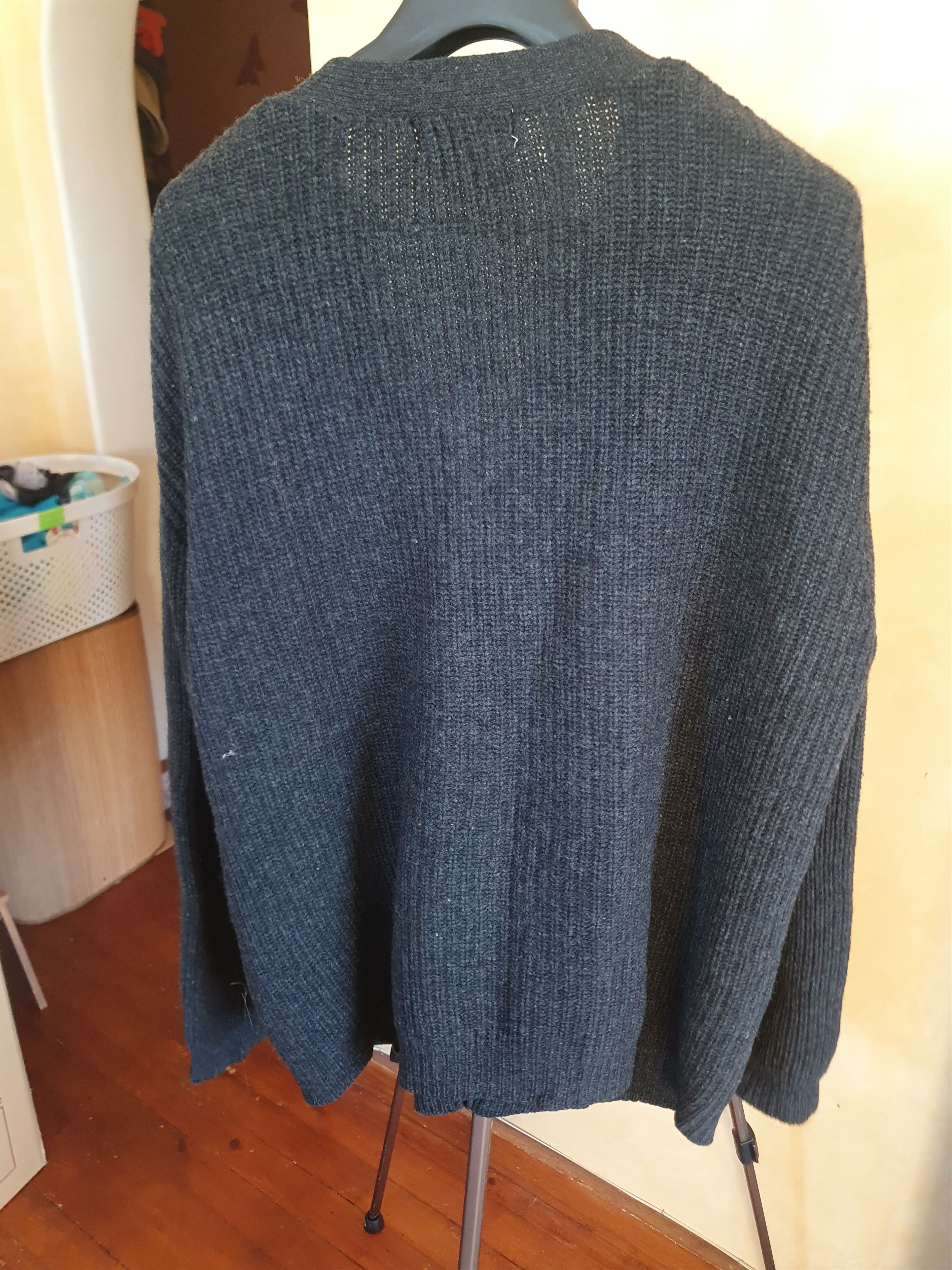 Eddie Bauer Eddie Bauer Lambswool Cardigan Cable Knit sz XL Size US XL / EU 56 / 4 - 8 Thumbnail