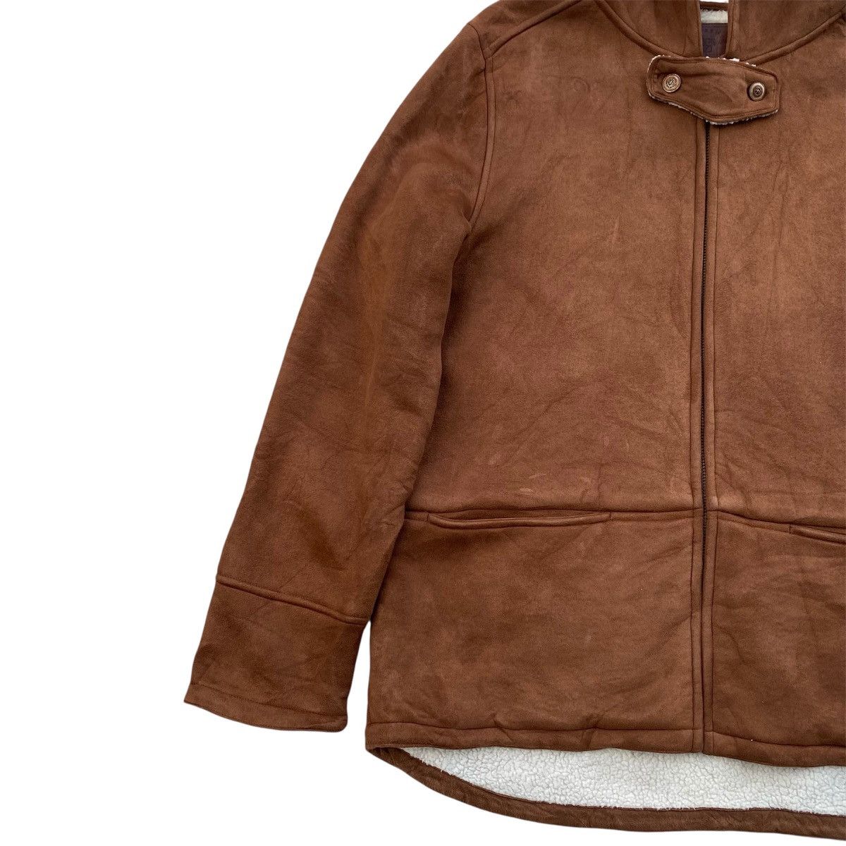 Polo Ralph Lauren Lauren Ralph Lauren brown faux suede sherpa-lined hooded Size US S / EU 44-46 / 1 - 10 Thumbnail