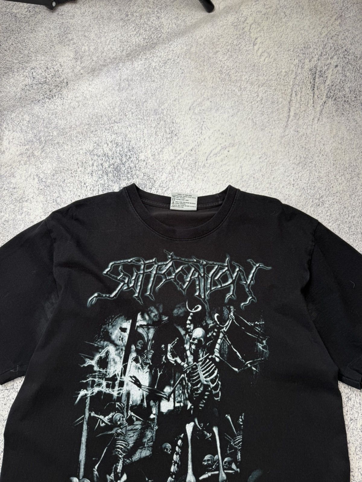 Vintage SUFFOCATION Evil Lies Death Denied Tshirt Souls To Deny 2005 Size US L / EU 52-54 / 3 - 4 Thumbnail
