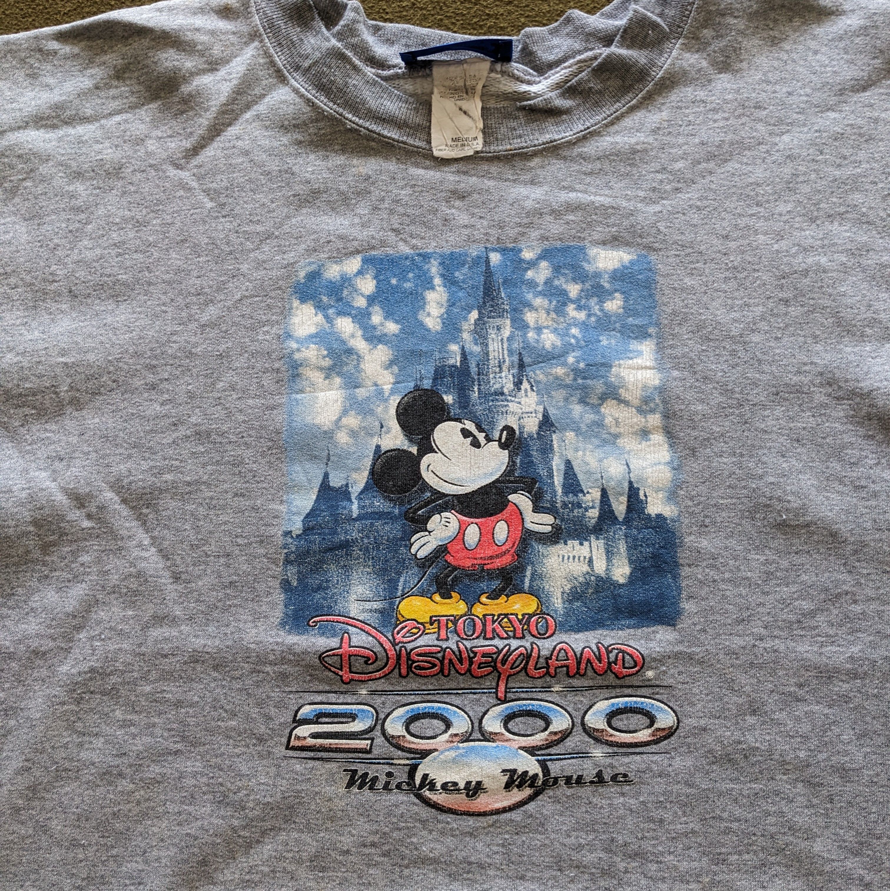 Vintage Vintage Tokyo Disneyland Mickey Mouse Cartoon Sweatshirt Size US M / EU 48-50 / 2 - 2 Thumbnail