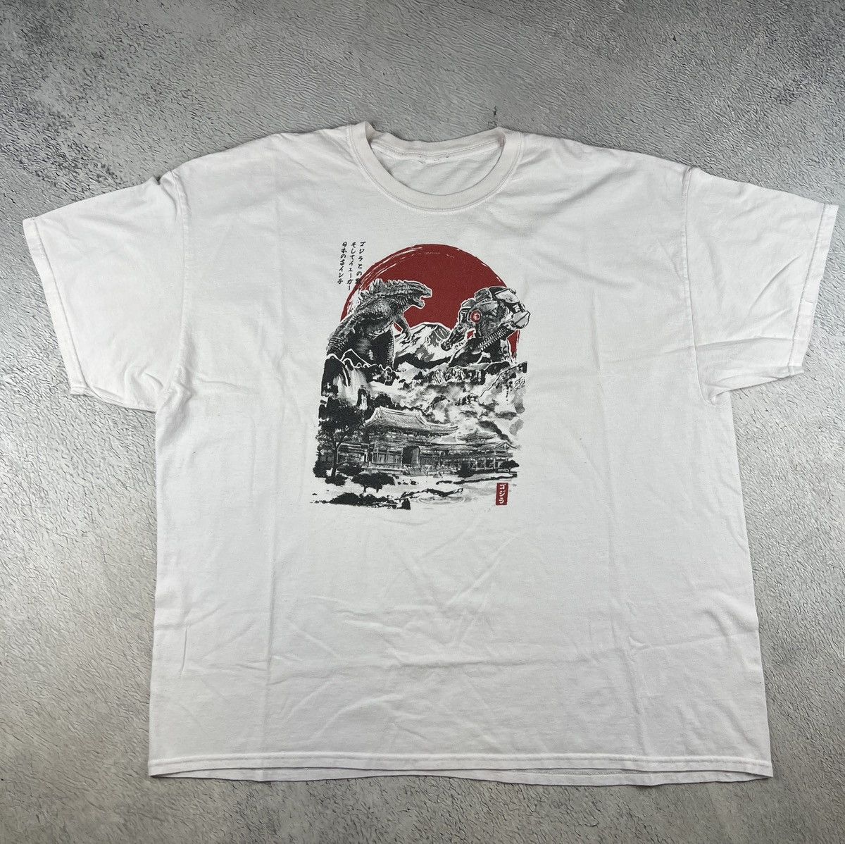 Anime × Japanese Brand Vintage Harajuku Japanese Classic Godzilla Print Tshirt Size US XXL / EU 58 / 5 - 1 Thumbnail