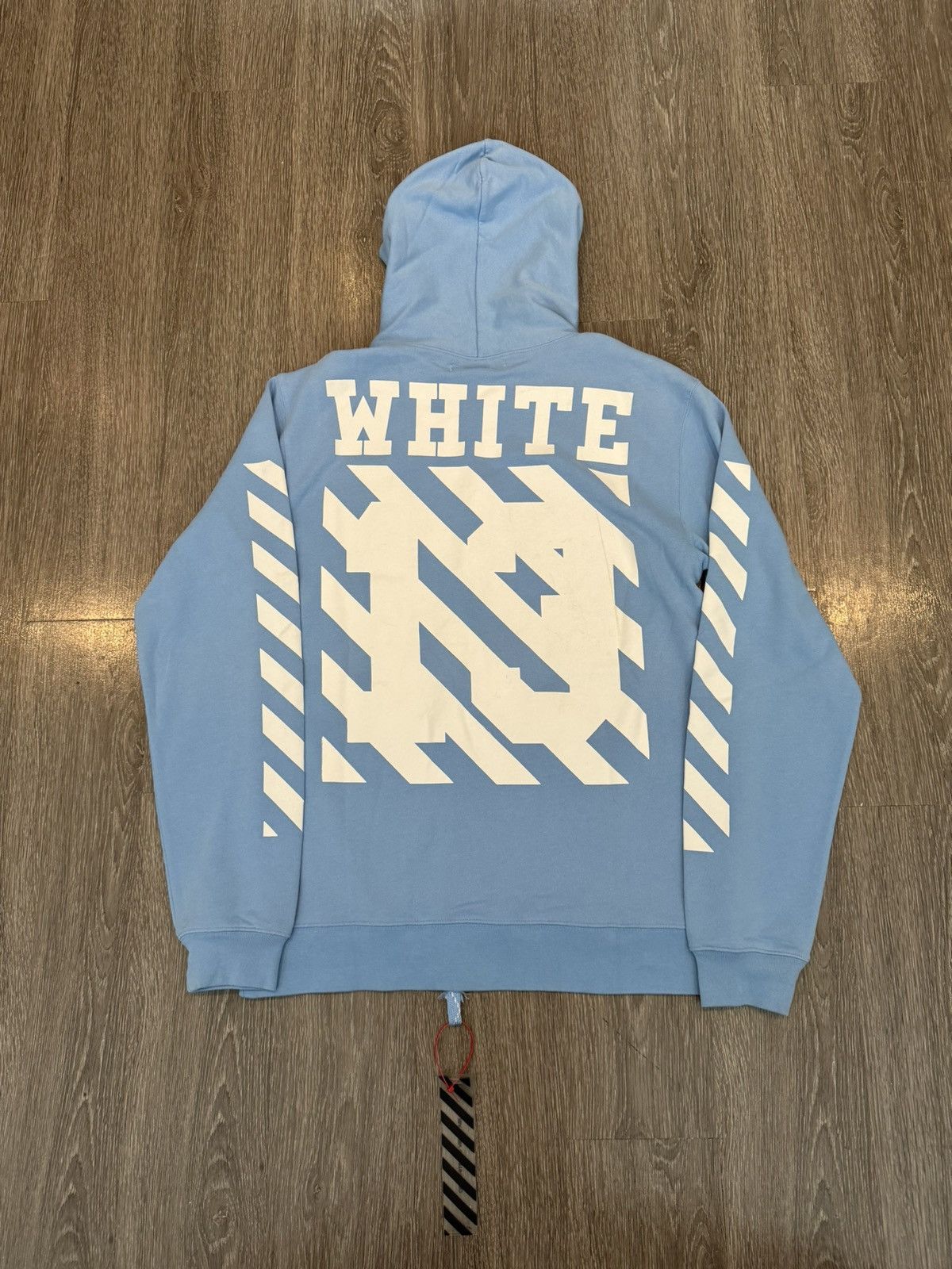 Off-White Off White GRAIL FW14 Caravaggio Hoodie Light Blue Size 