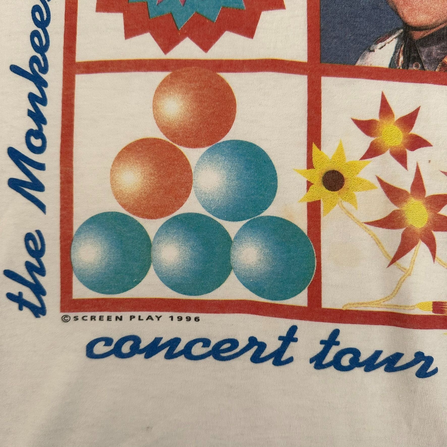 Fruit Of The Loom Vintage 90s The Monkees Concert Tour T-Shirt Rock Band Tee Size US L / EU 52-54 / 3 - 3 Thumbnail