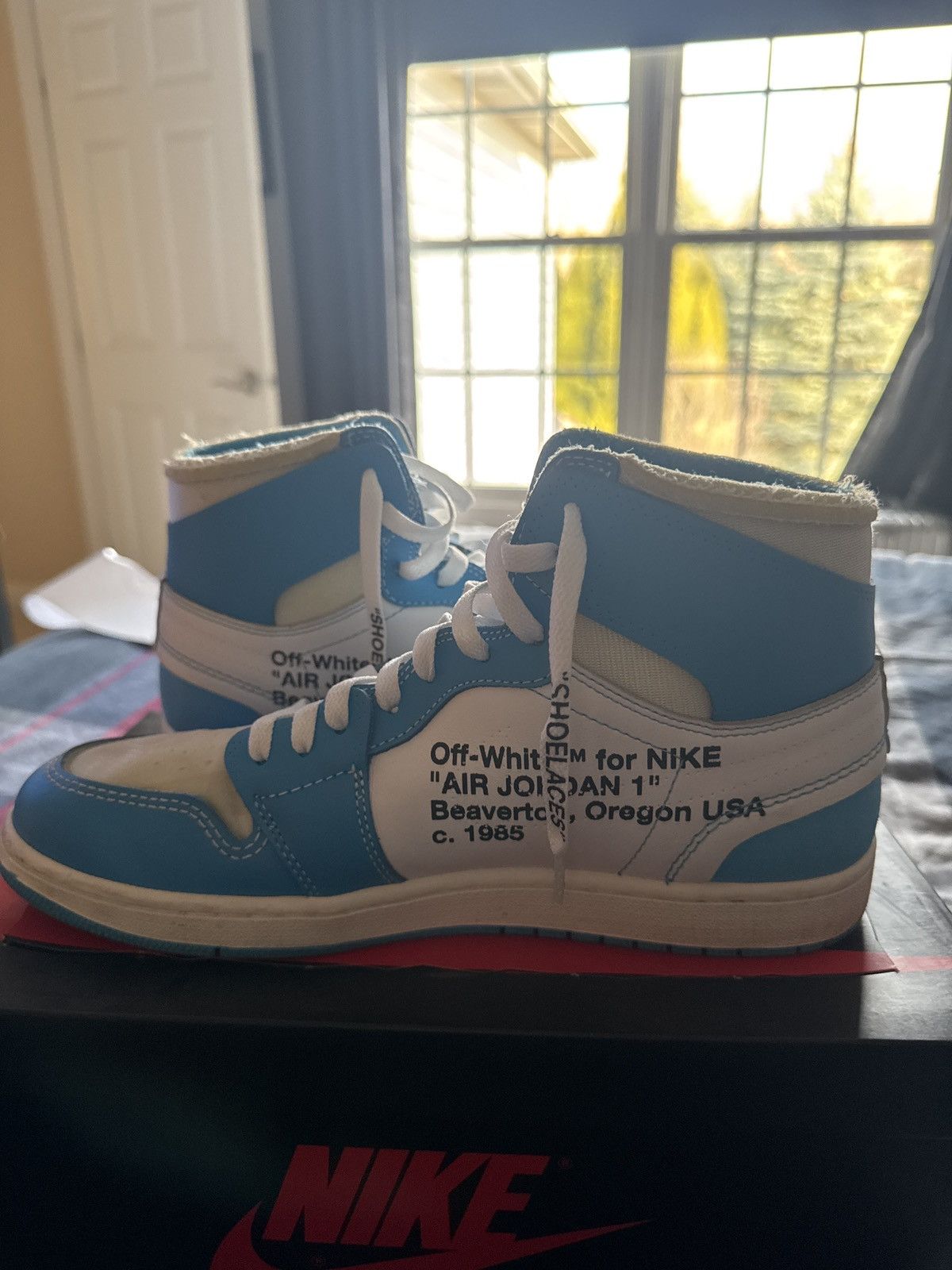 Jordan Brand × Off-White Jordan 1 off white UNC Size US 11 / EU 44 - 3 Thumbnail