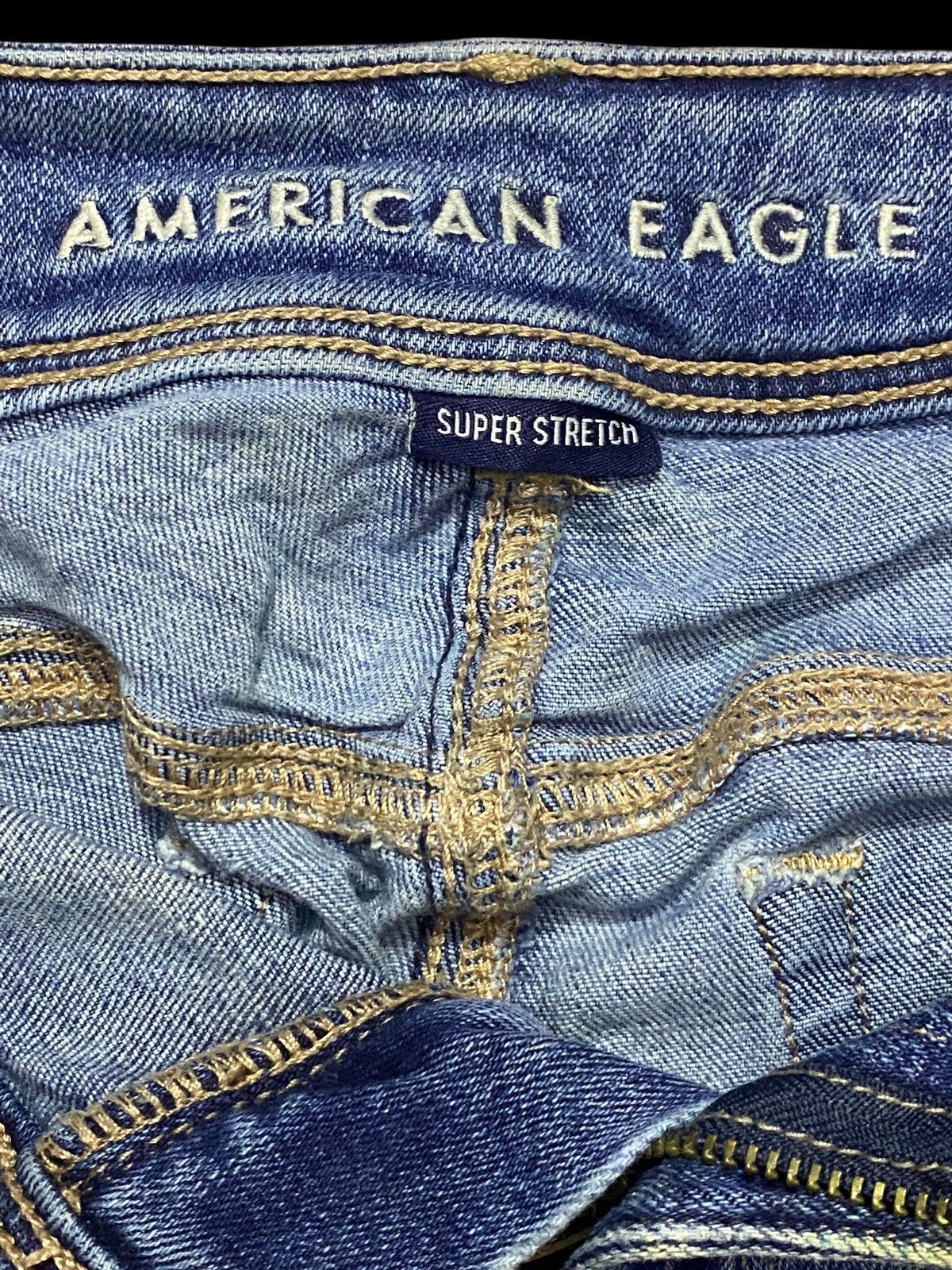 Other Vintage American Eagle Mud Wash Flare Style Jeans Size US 27 - 10 Thumbnail