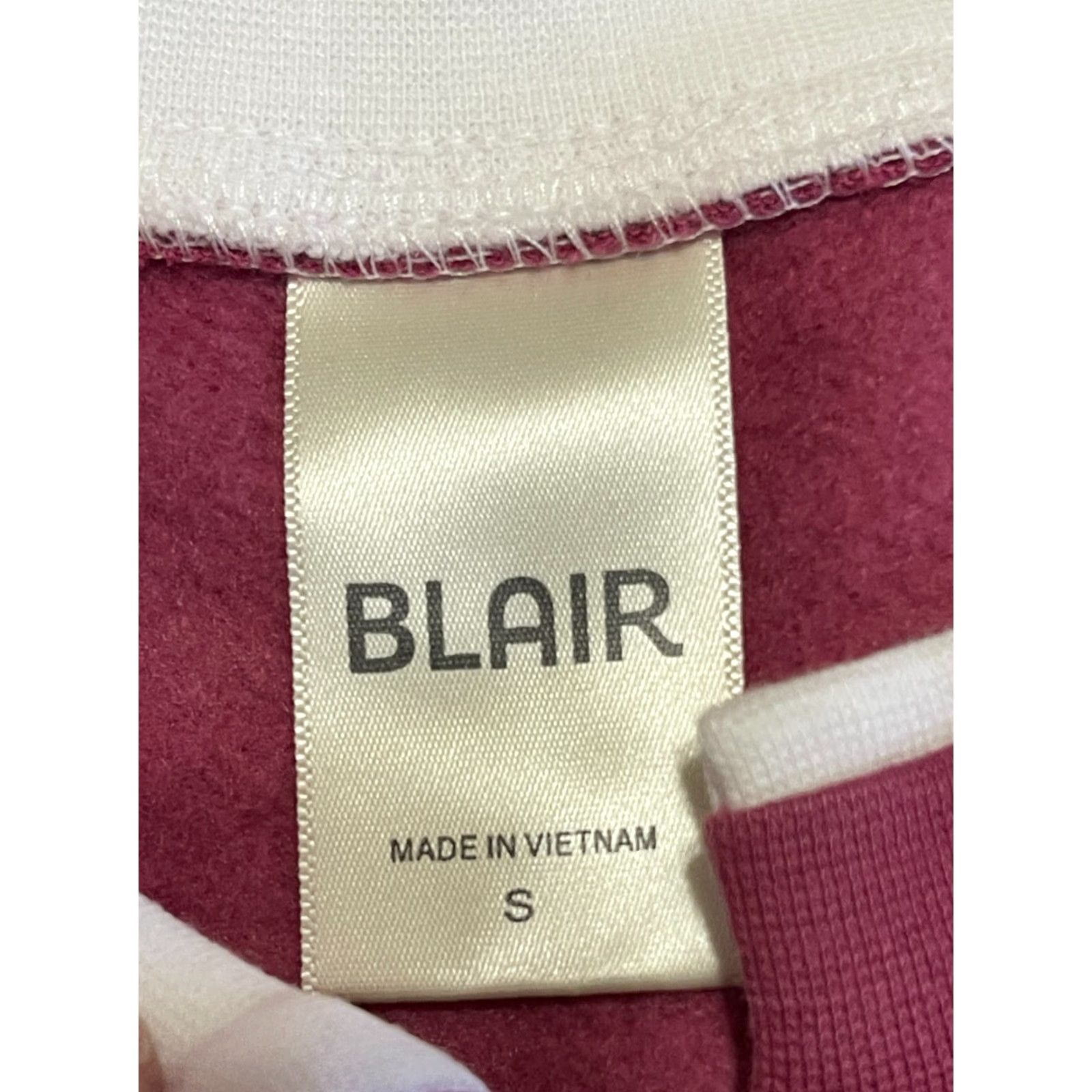Blair Blair Sweater Womens Size Small Pink White Flower Print Quarter Zip Pullover Shirt Size S / US 4 / IT 40 - 5 Thumbnail