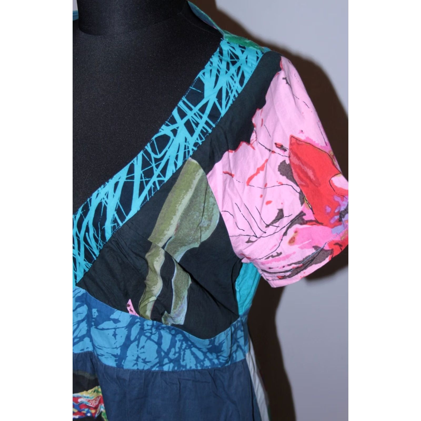 Desigual Desigual Helena womens dress Multicoloured Size 44 Size M / US 6-8 / IT 42-44 - 3 Thumbnail