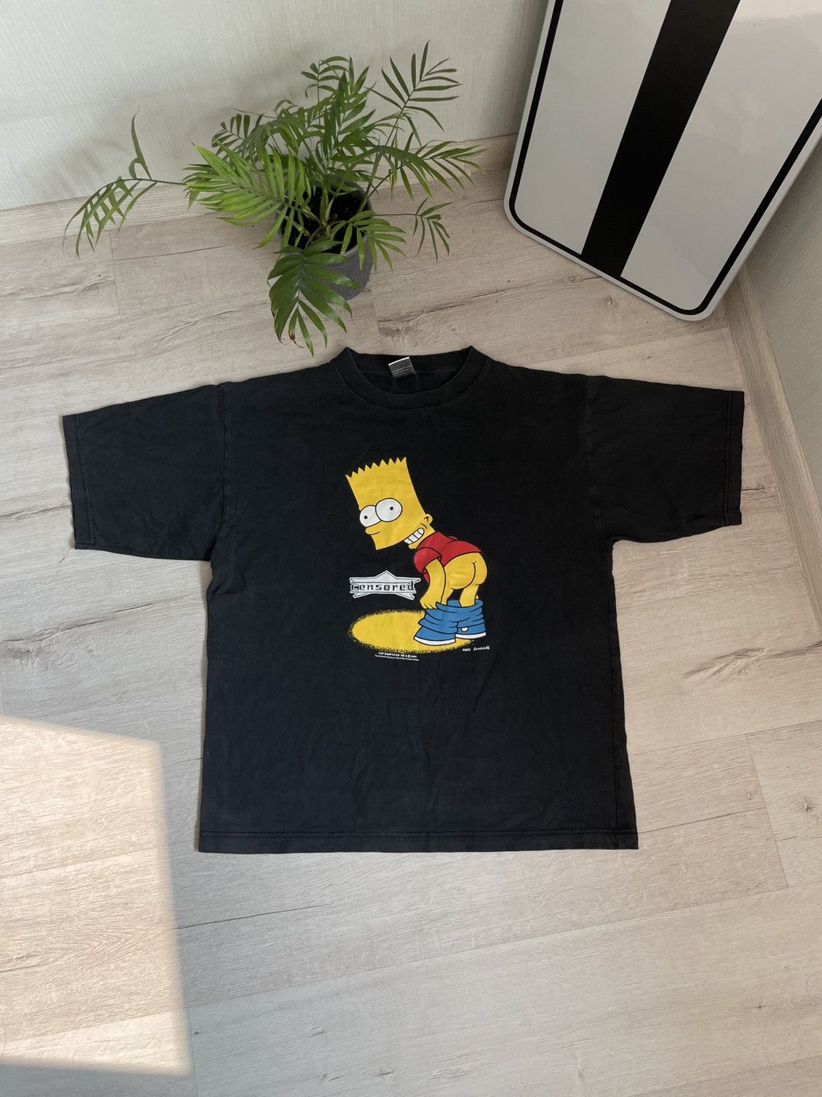 Star Wars × The Simpsons Rare Official 2000 The Simpsons Bart Ass Censored Tee Y2k Size US L / EU 52-54 / 3 - 7 Thumbnail