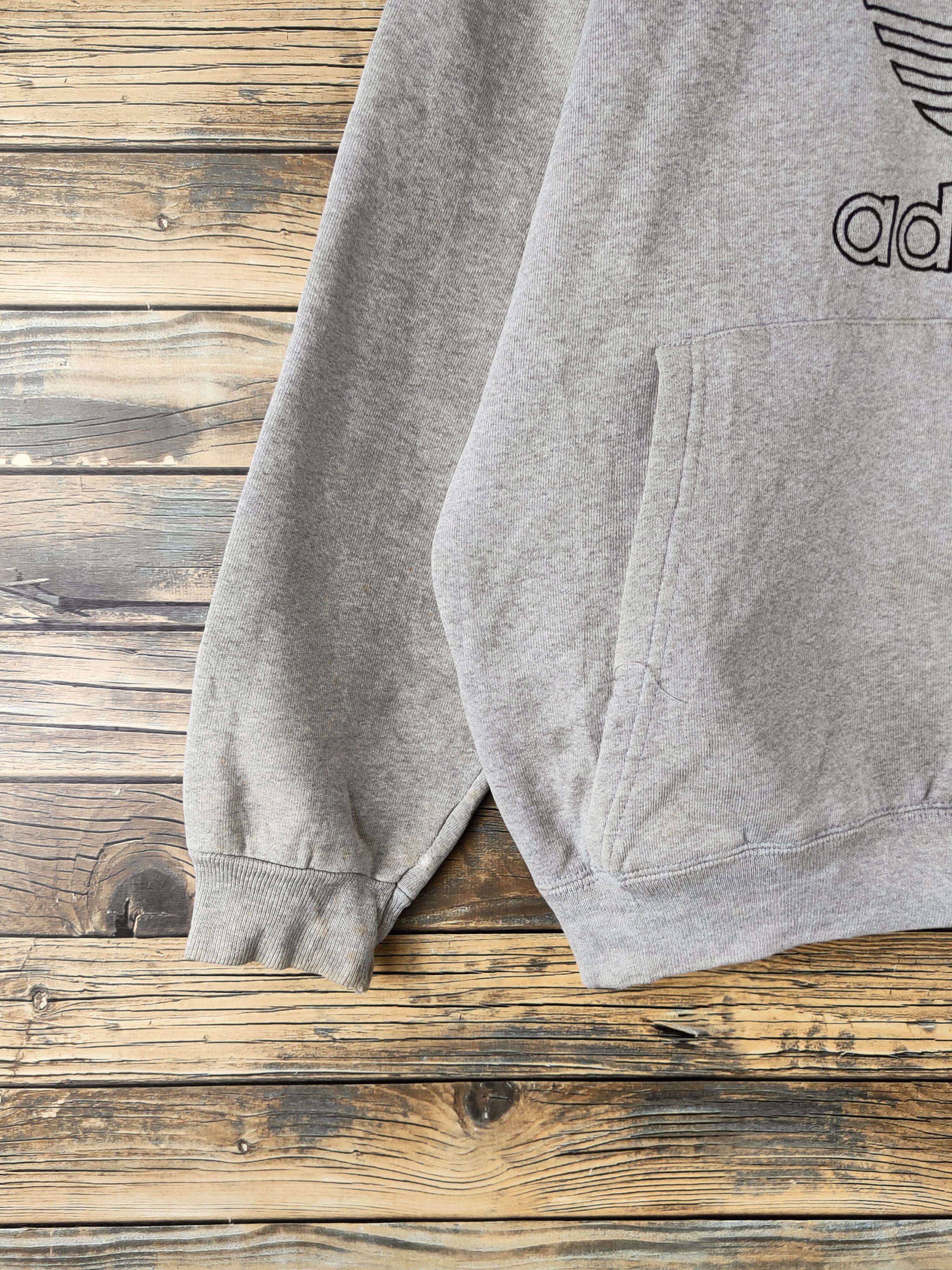 Adidas DL Adidas vintage baggie Gray Hoodie Sweatshirts #46-198 Size US M / EU 48-50 / 2 - 5 Thumbnail