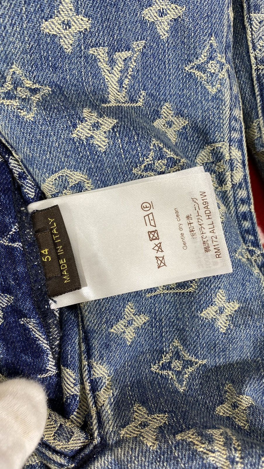 Louis Vuitton × Supreme Louis Vuitton X Supreme 54 Denim Jacket Blue Monogram Size US L / EU 52-54 / 3 - 12 Thumbnail