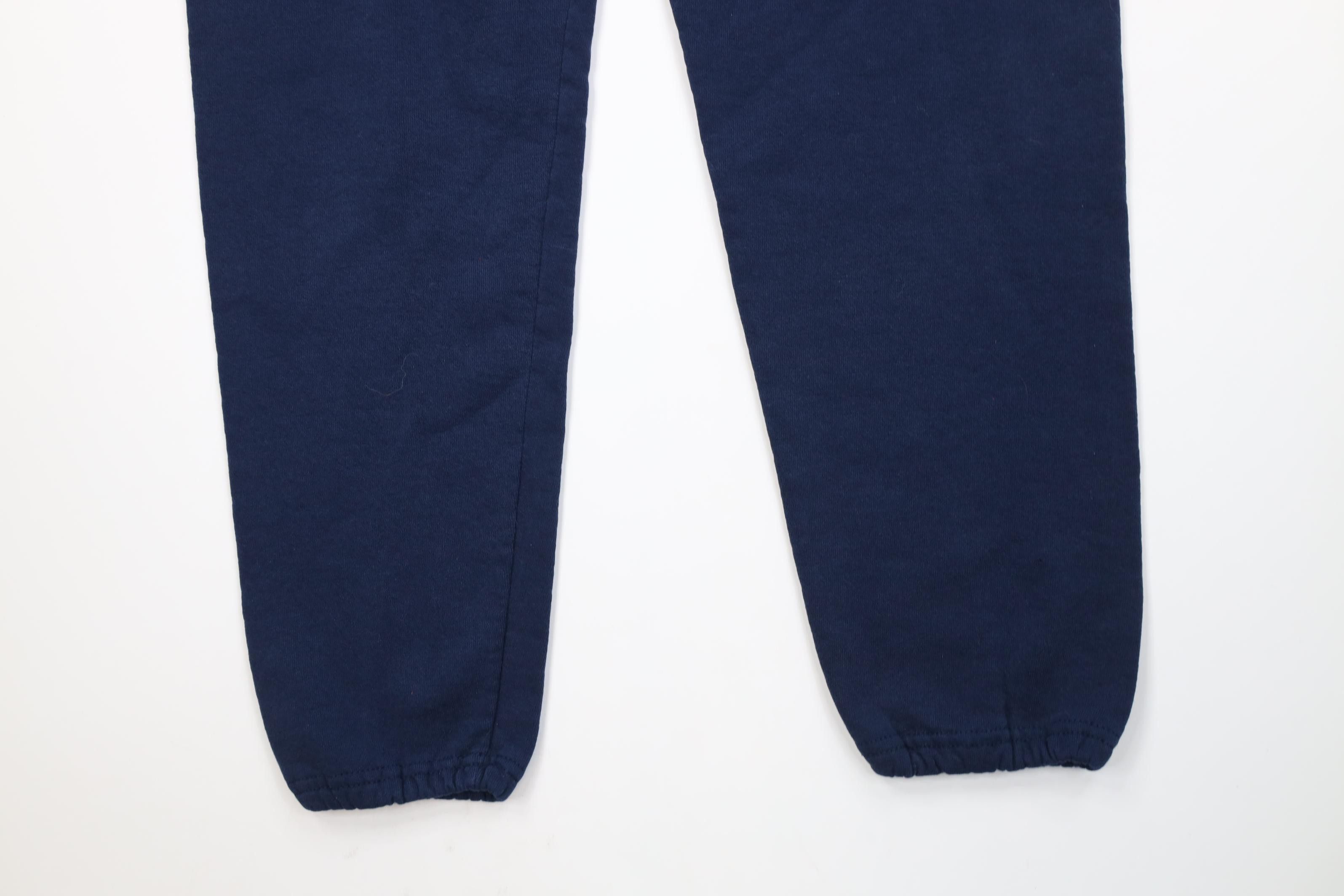 Vintage Vintage 90s Streetwear Cuffed Sweatpants Joggers Blue USA Size US 32 / EU 48 - 4 Thumbnail